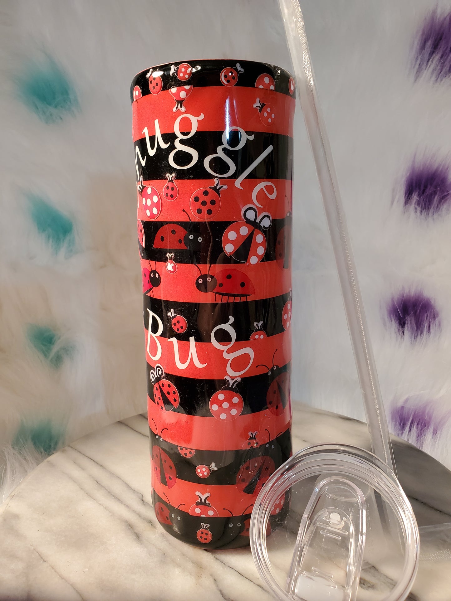 30 oz Suggle bug double wall stainless steel tumbler cup