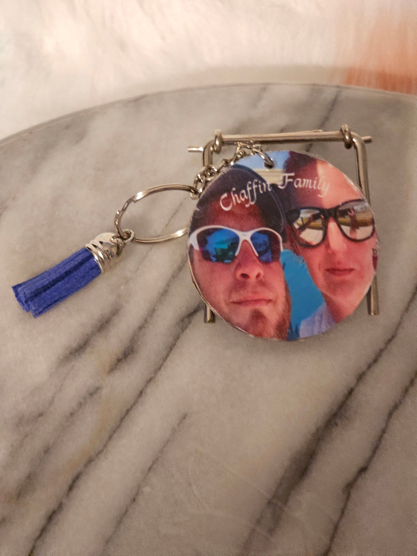 Personal sublimation family keychain