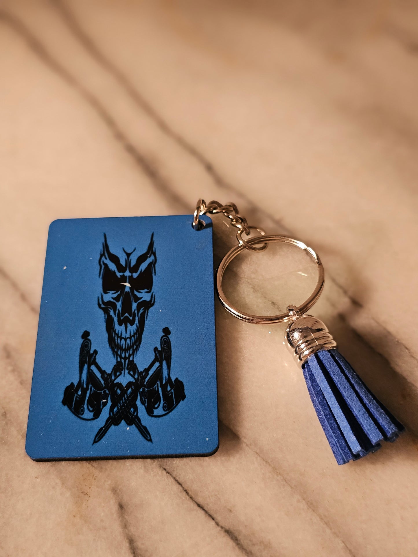Sublimation rectangle I will get you Keychain