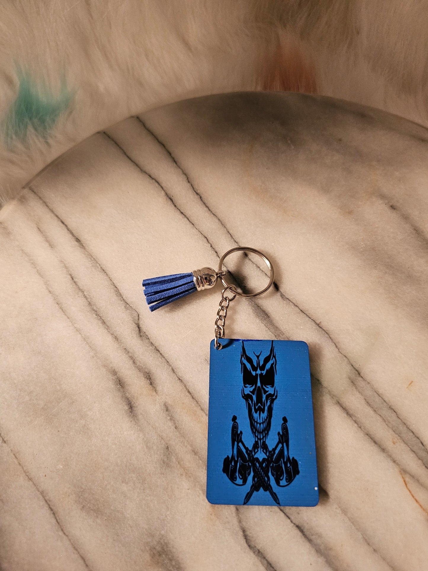 Sublimation rectangle I will get you Keychain