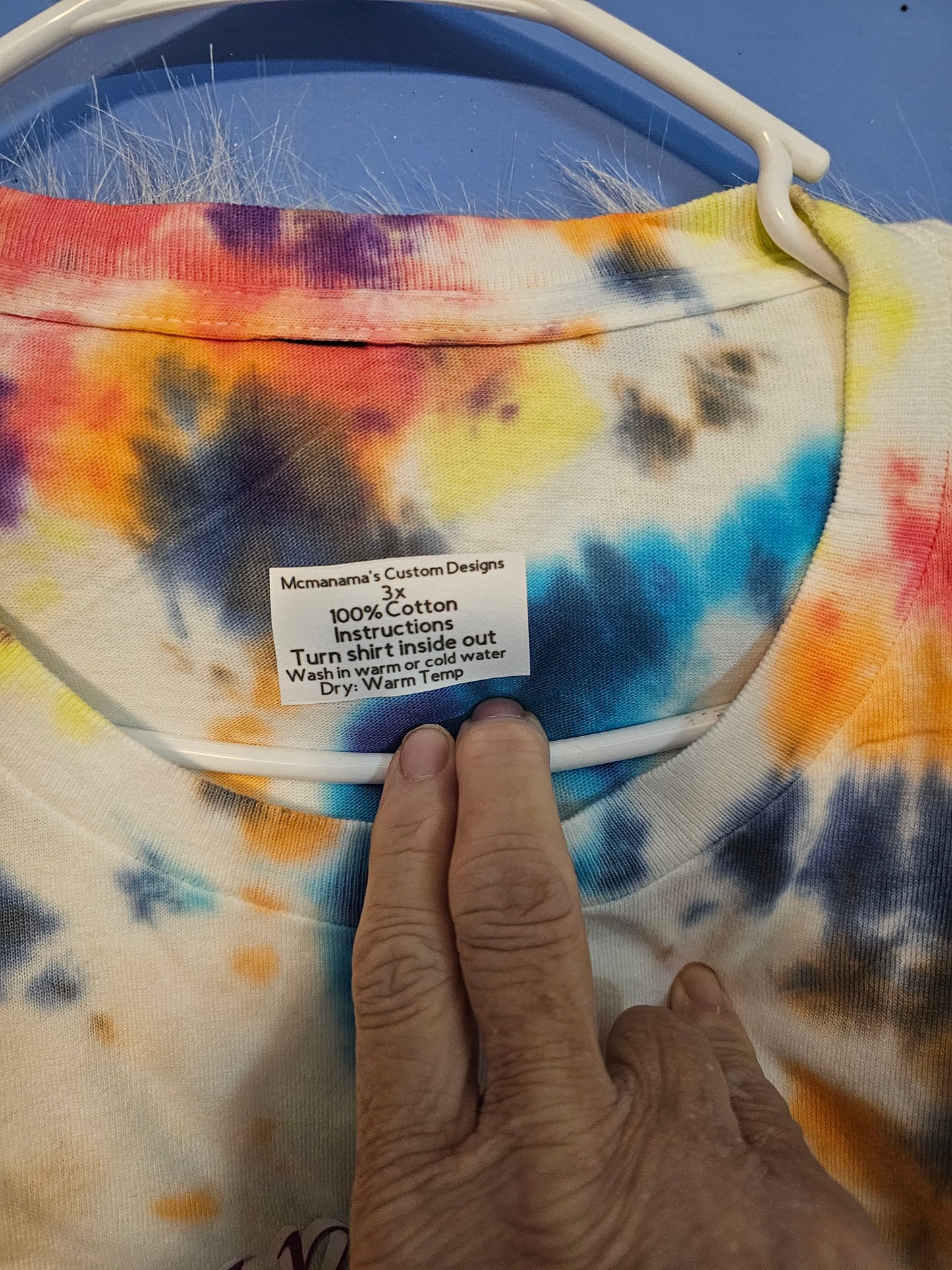 3x tie die 100% cotton You are a hoot tshirt