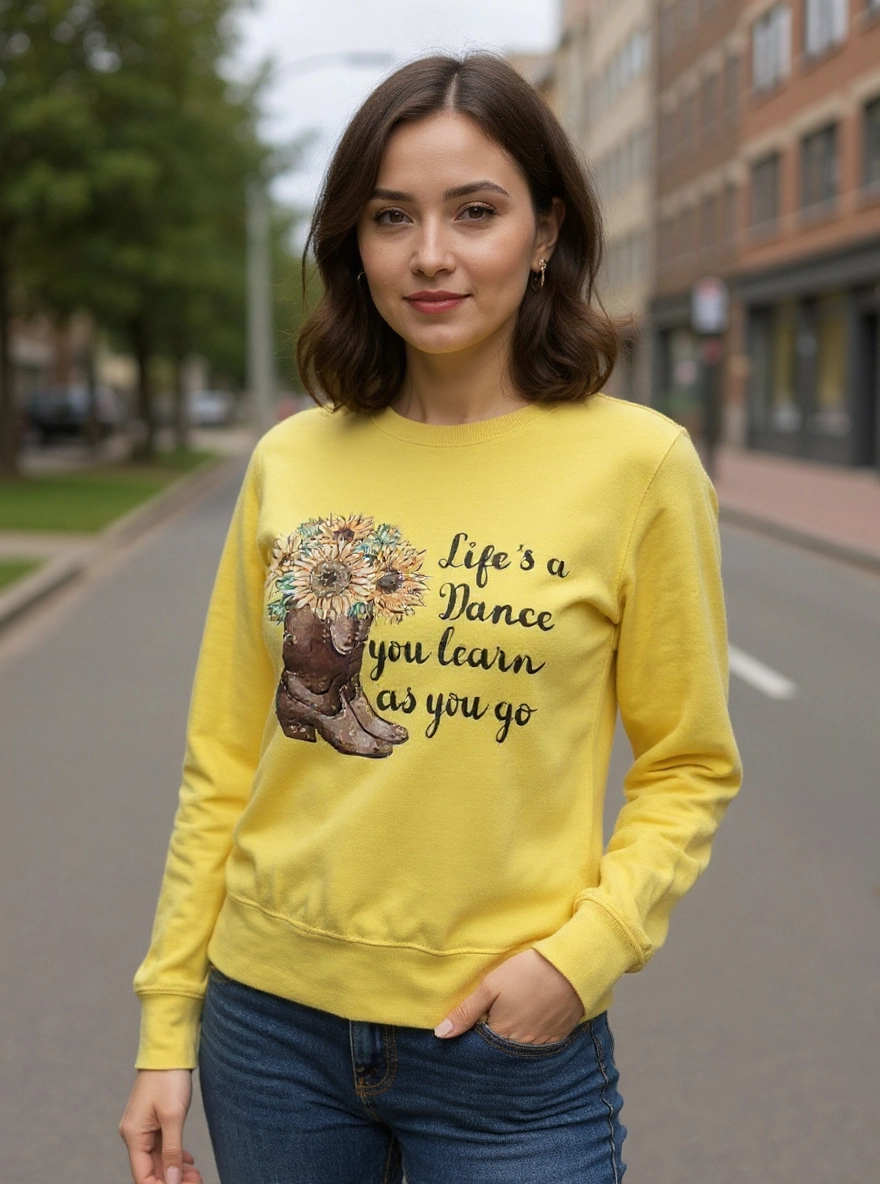 Size 2x 100% cotton Life's a Dance you learn as you go Tshirt