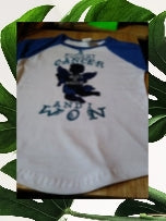 Size 3T 100% cotton blue & white cotton I fought cancer and I won Tshirt