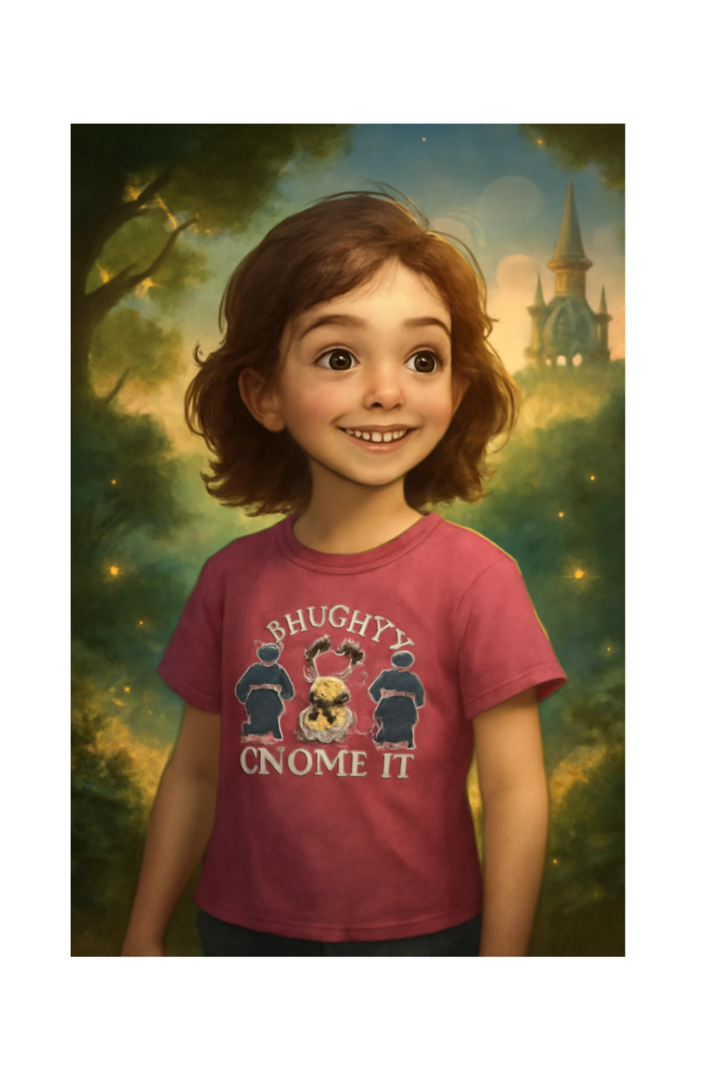 Size 4T 100%cotton Gnome Tshirt
