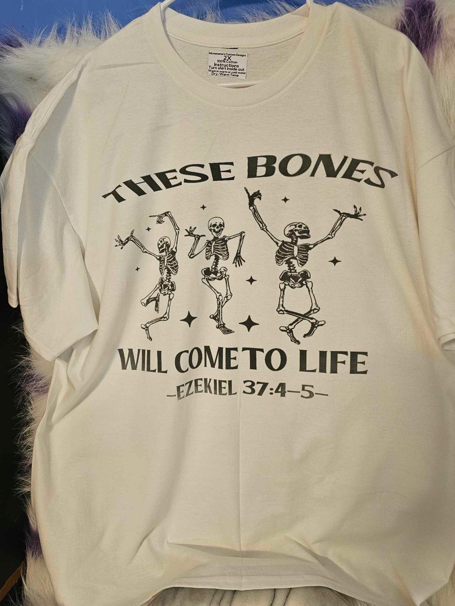 Size 2X 100% cotton These Bones T Shirt
