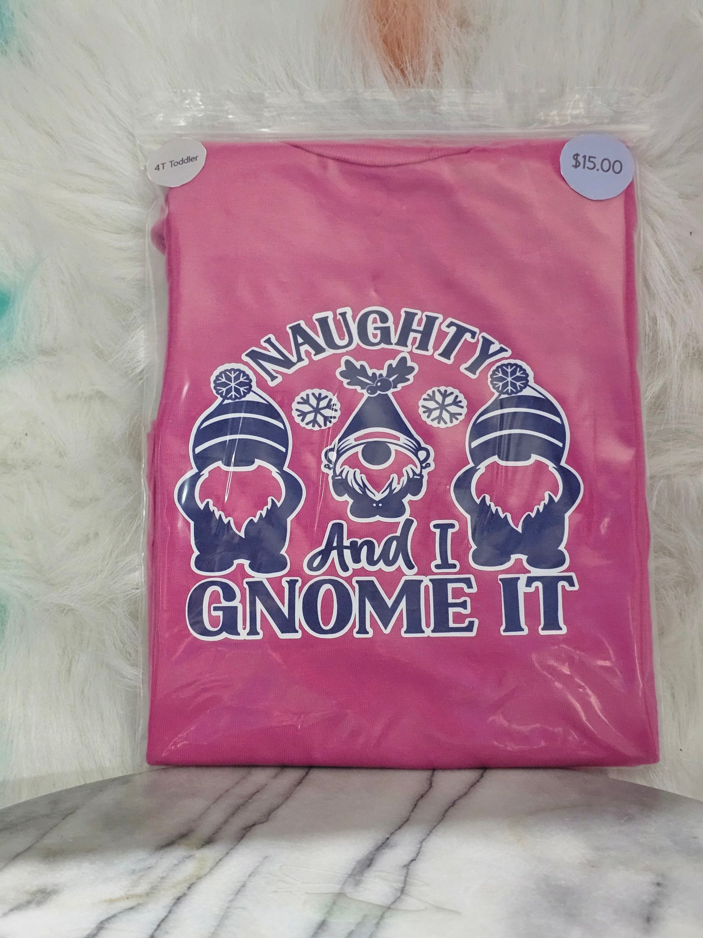 Size 4T 100%cotton Gnome Tshirt