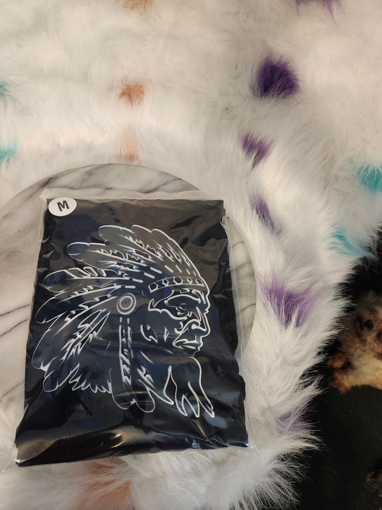 Size M 100% cotton Black My Indian black T-Shirt