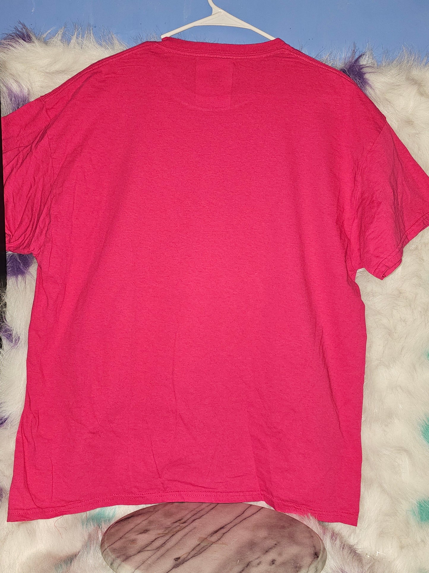 Size XL 100% cotton Pink I fought hard Tshirt