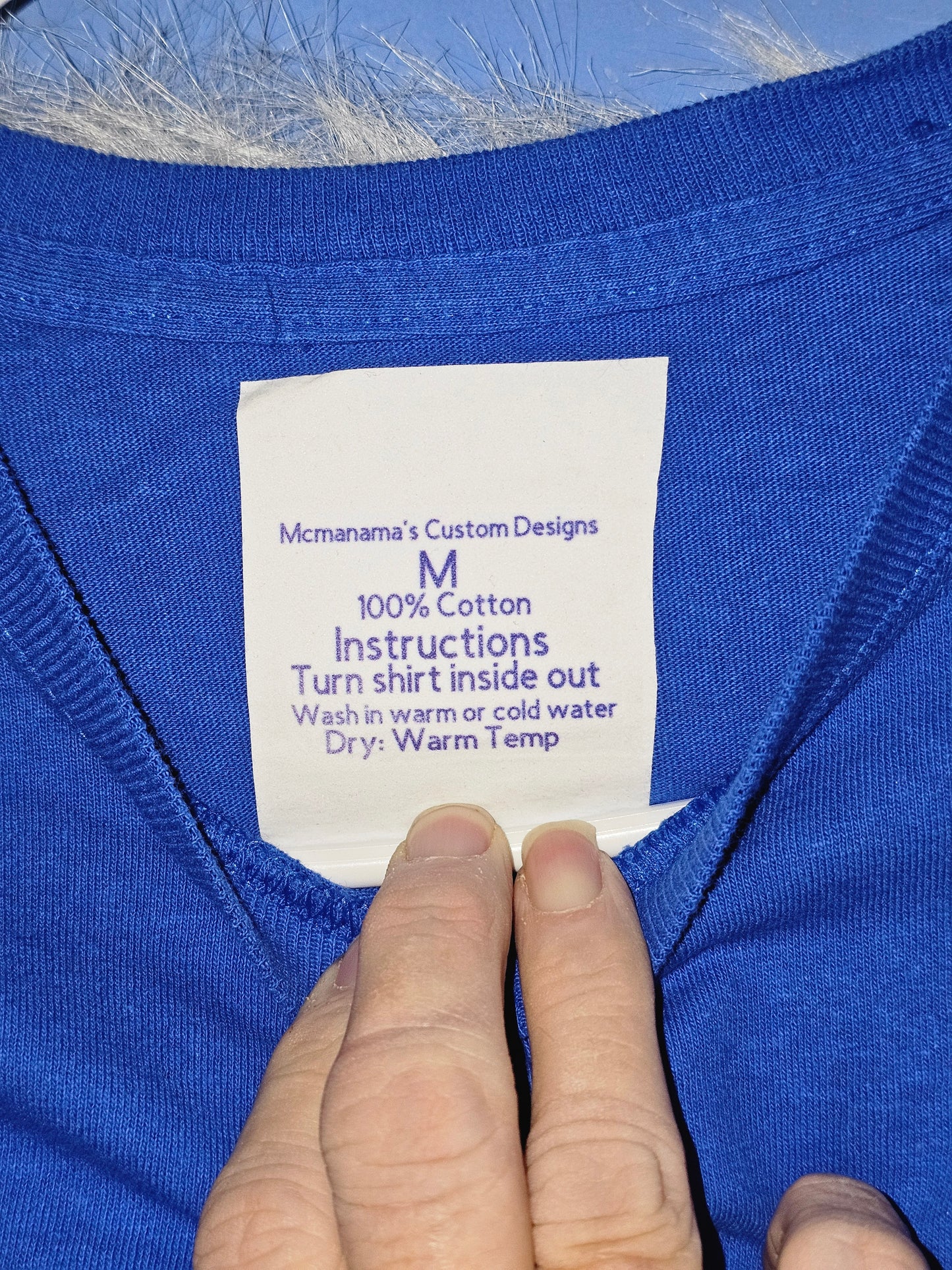 Size M 100% cotton Blue We are getting married Tshirt