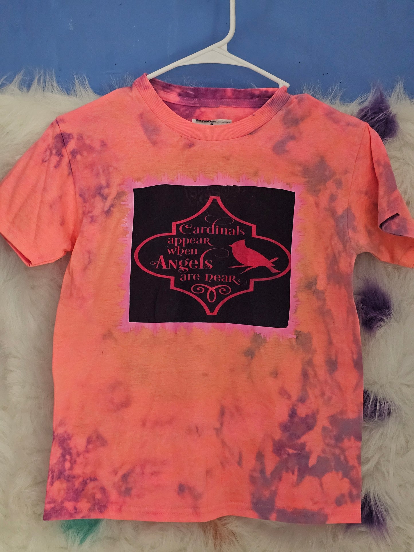 Size S 100% cotton tye dye When cardinals appear Tshirt