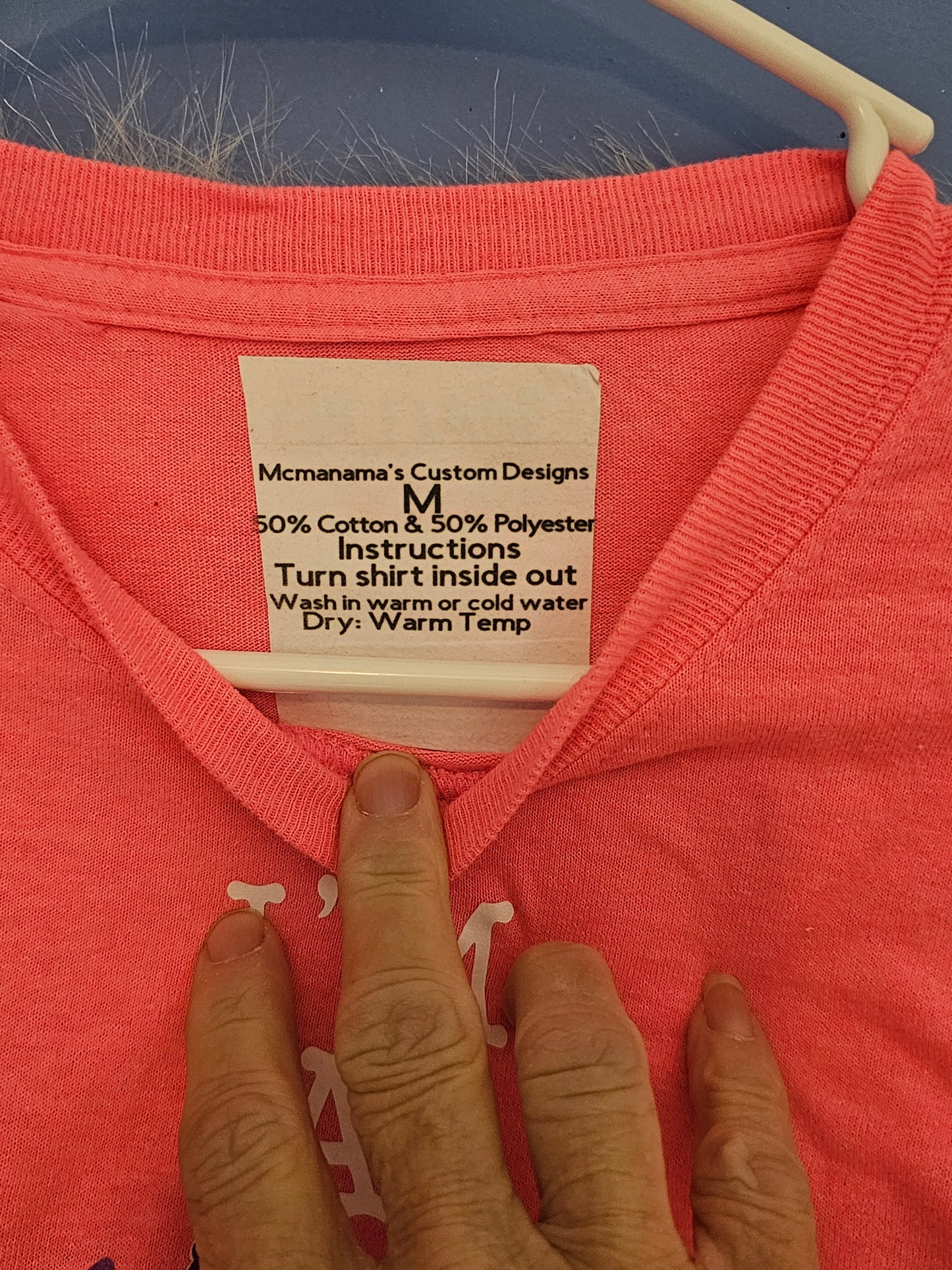Size M 50% cotton 50% polyester Pink 'm a cancer survivor shirt