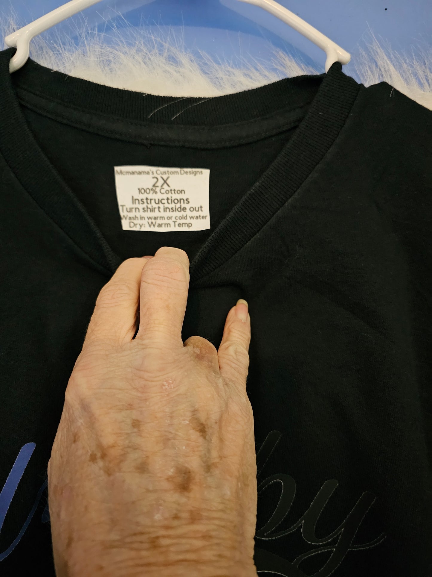 Size 2x 100% cotton black walk by faith Tshirt