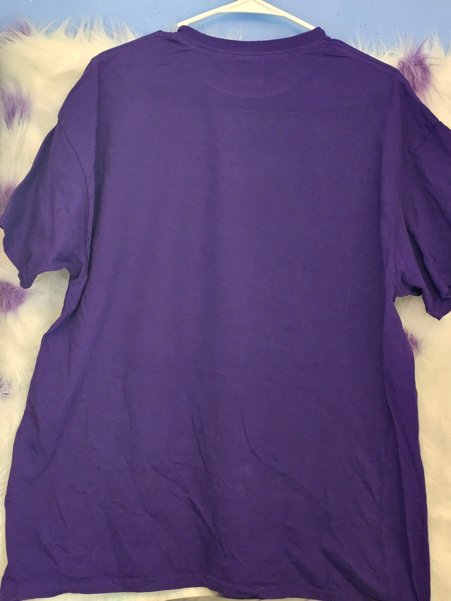 Size XL 100% cotton Purple Life begins after coffee Tshirt