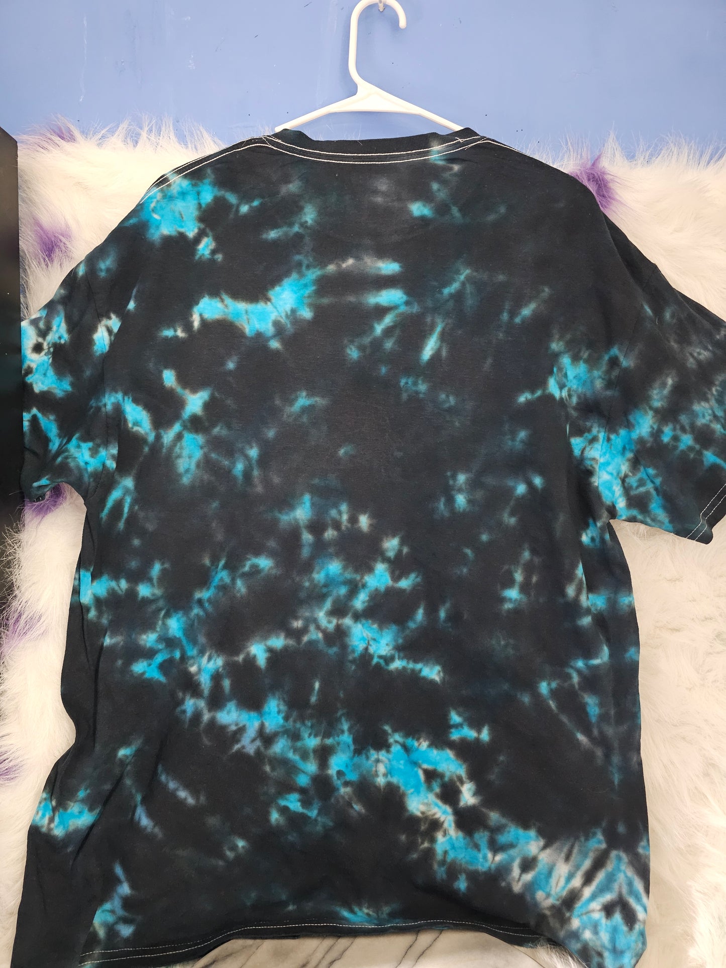 Size XL 100% cotton blue &black tye dye Tshirt