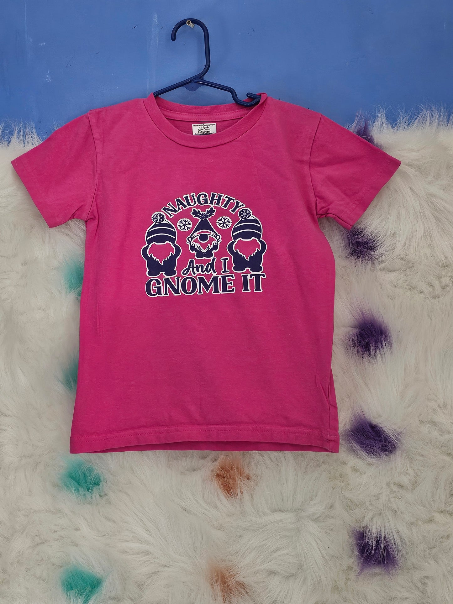 Size 4T 100%cotton Gnome Tshirt