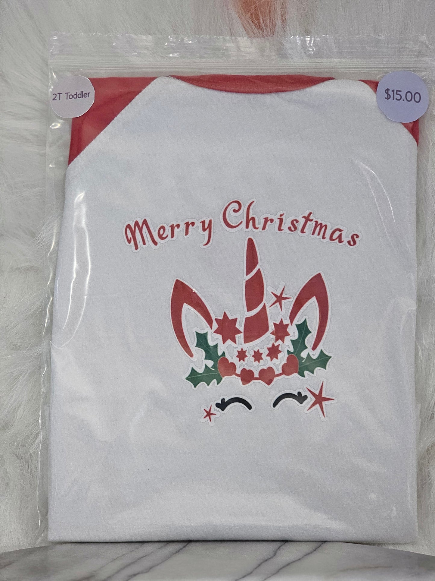 2T Toddler 100% cotton Merry Christmas Tshirt