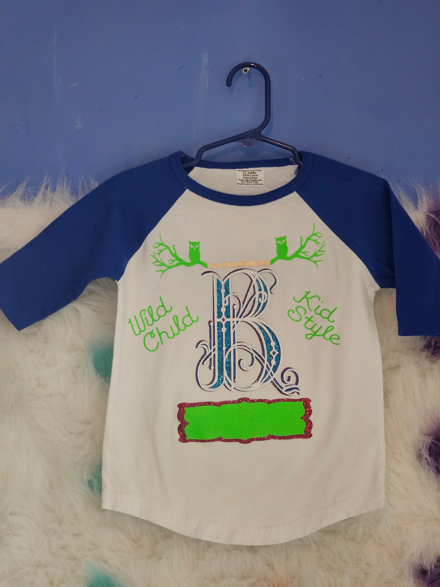 Size 3T Toddler personalized name Tshirt