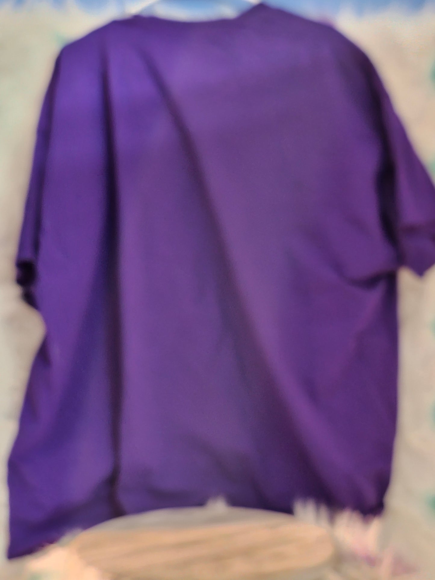 SizeM 100% cotton Purple shirt with Skull