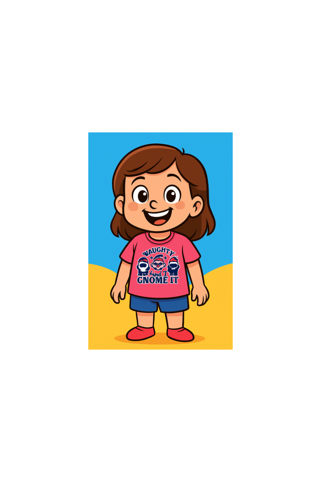 Size 4T Toddler Pink Gnome it Tshirt