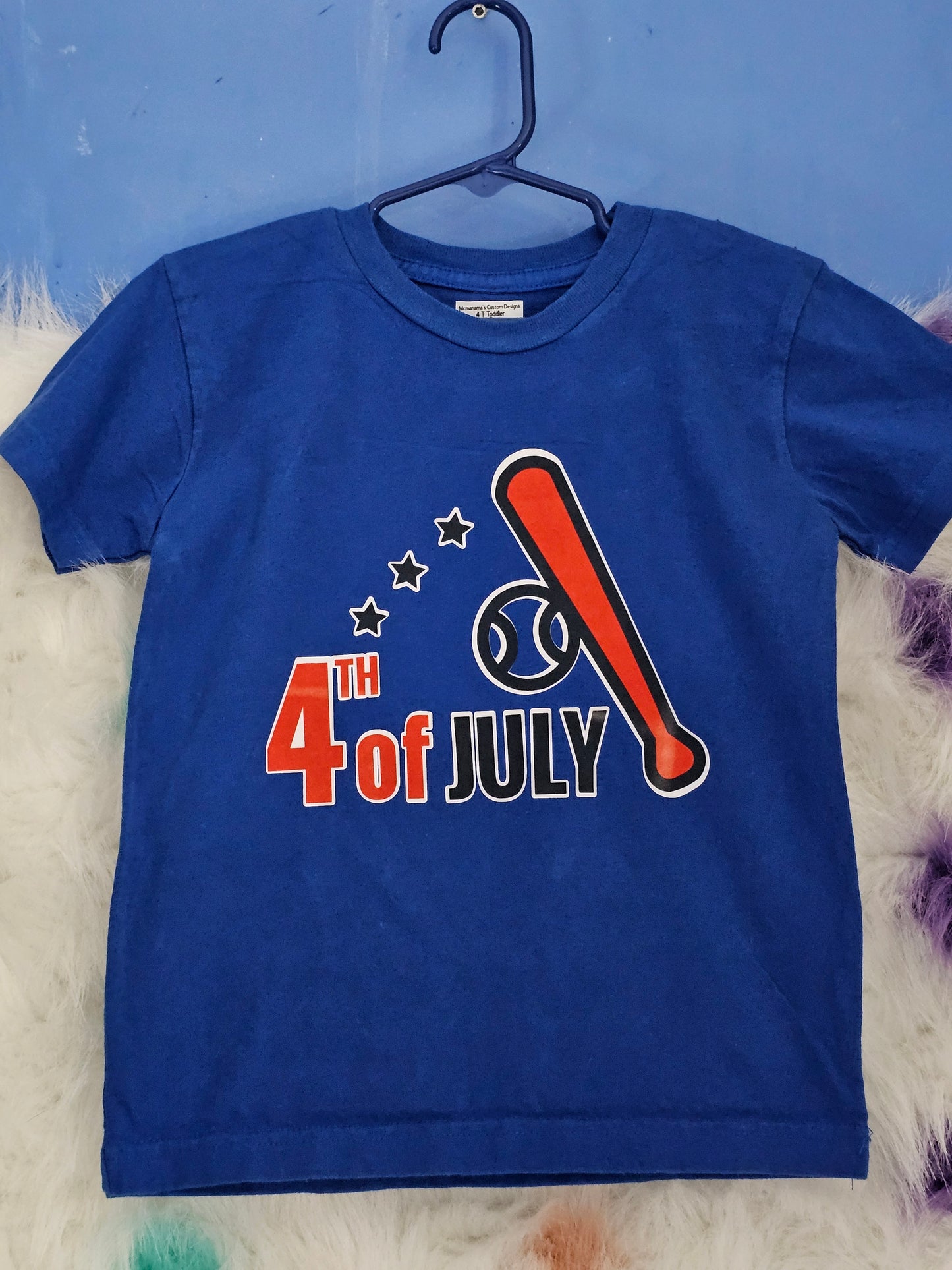 4T 100% cotton Fourth of July T Shirt