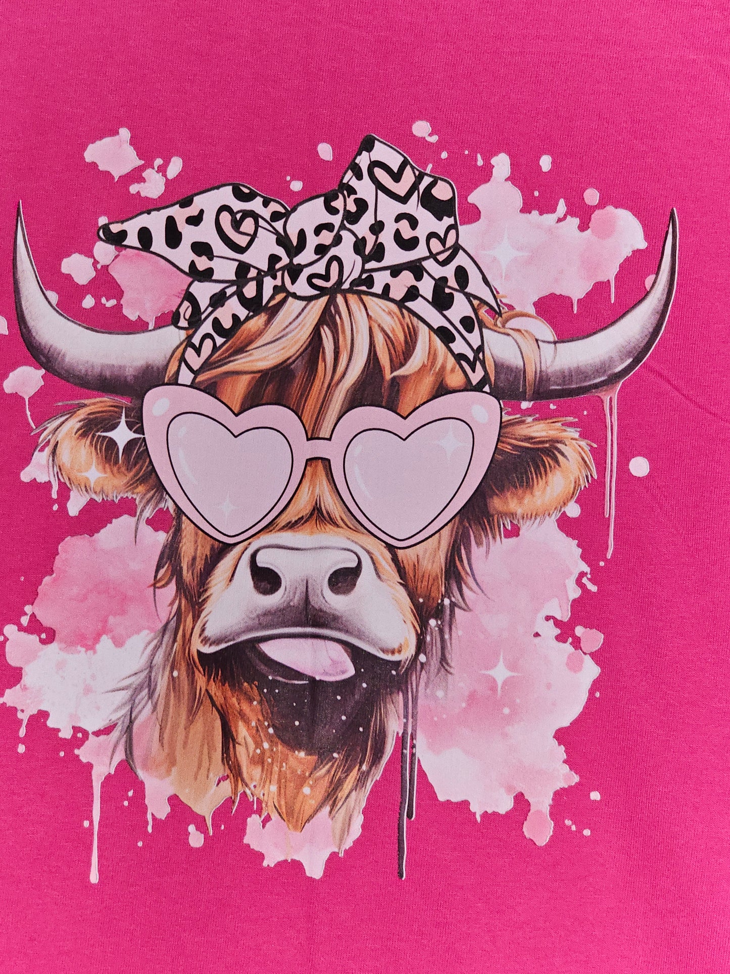 Size L 100% cotton My pink cow Tshirt