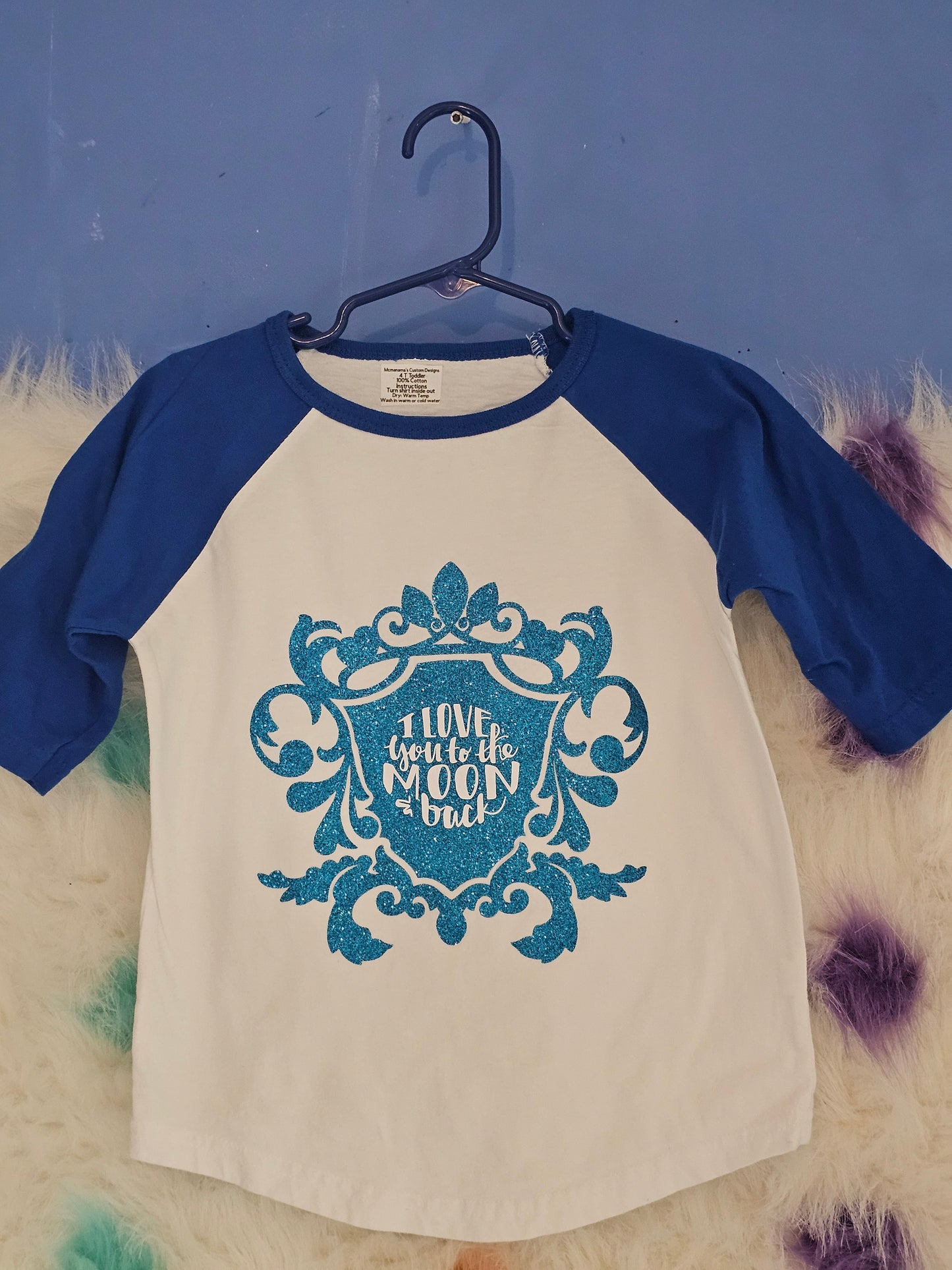 4T 100% cotton I love you to the moon Tshirt