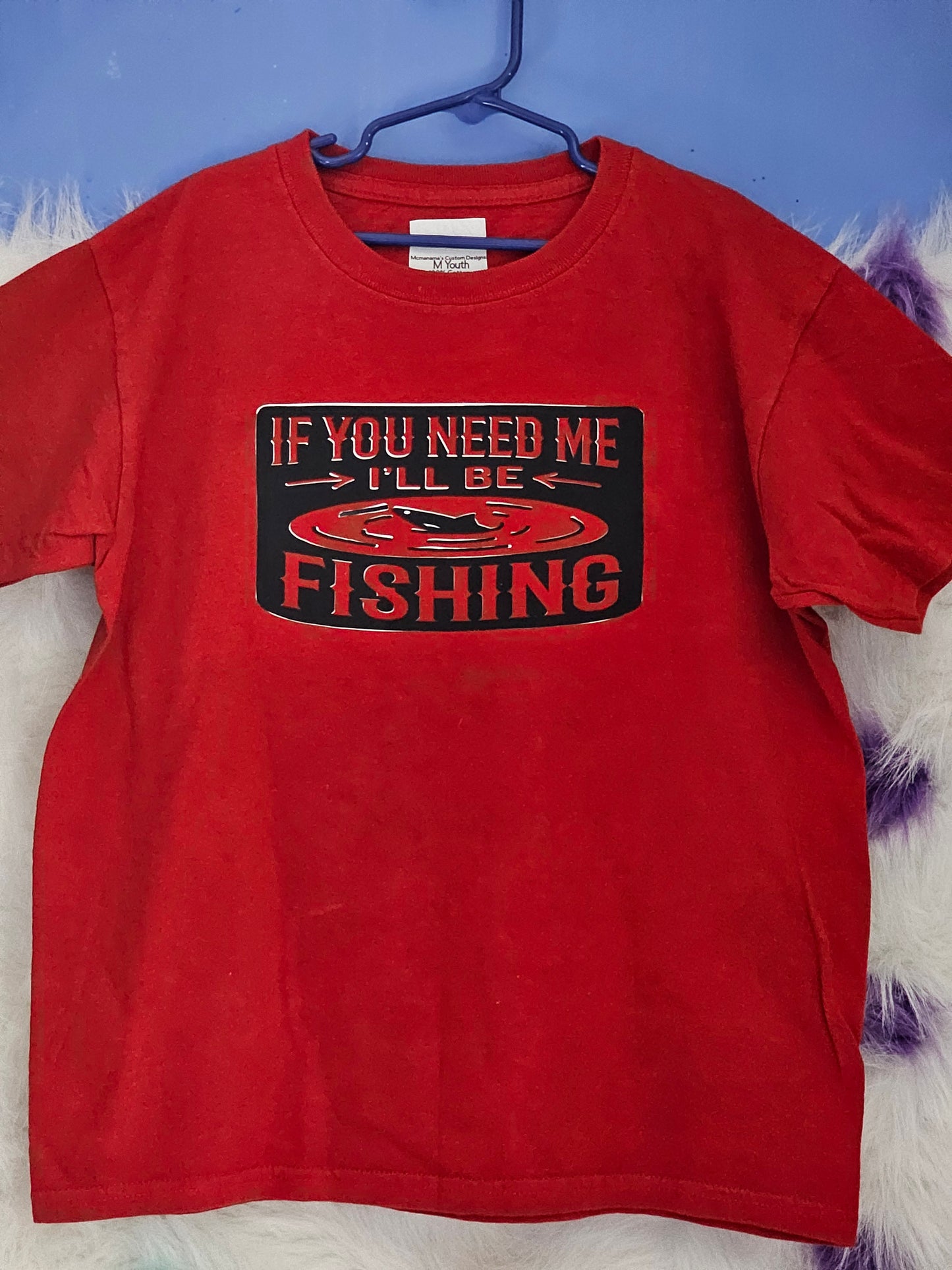 M youth 100%cotton fishing Tshirt