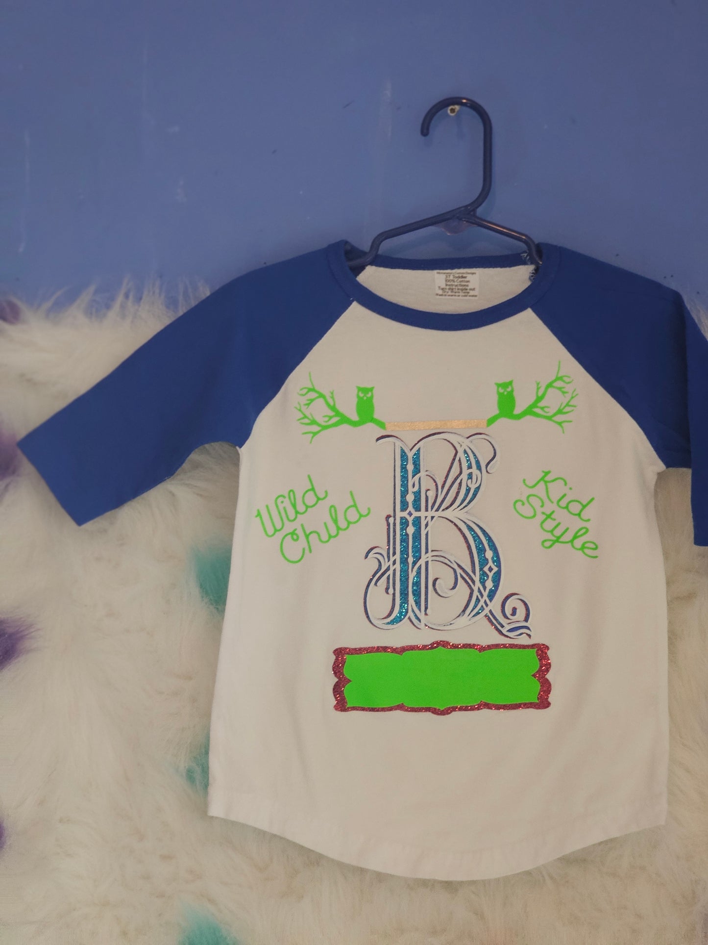 Size 3T Toddler personalized name Tshirt