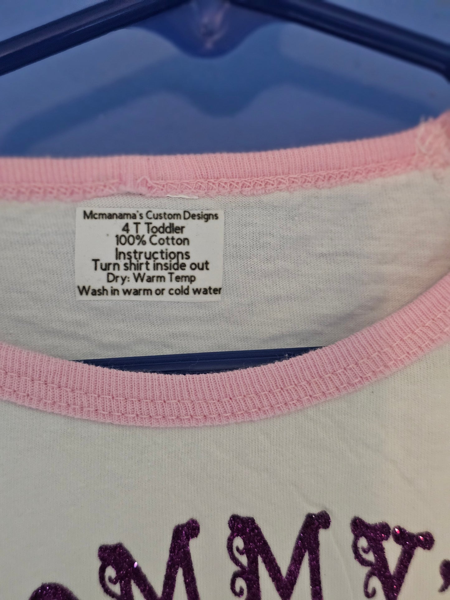 Size 4T Toddler Mommy's little CNA Tshirt
