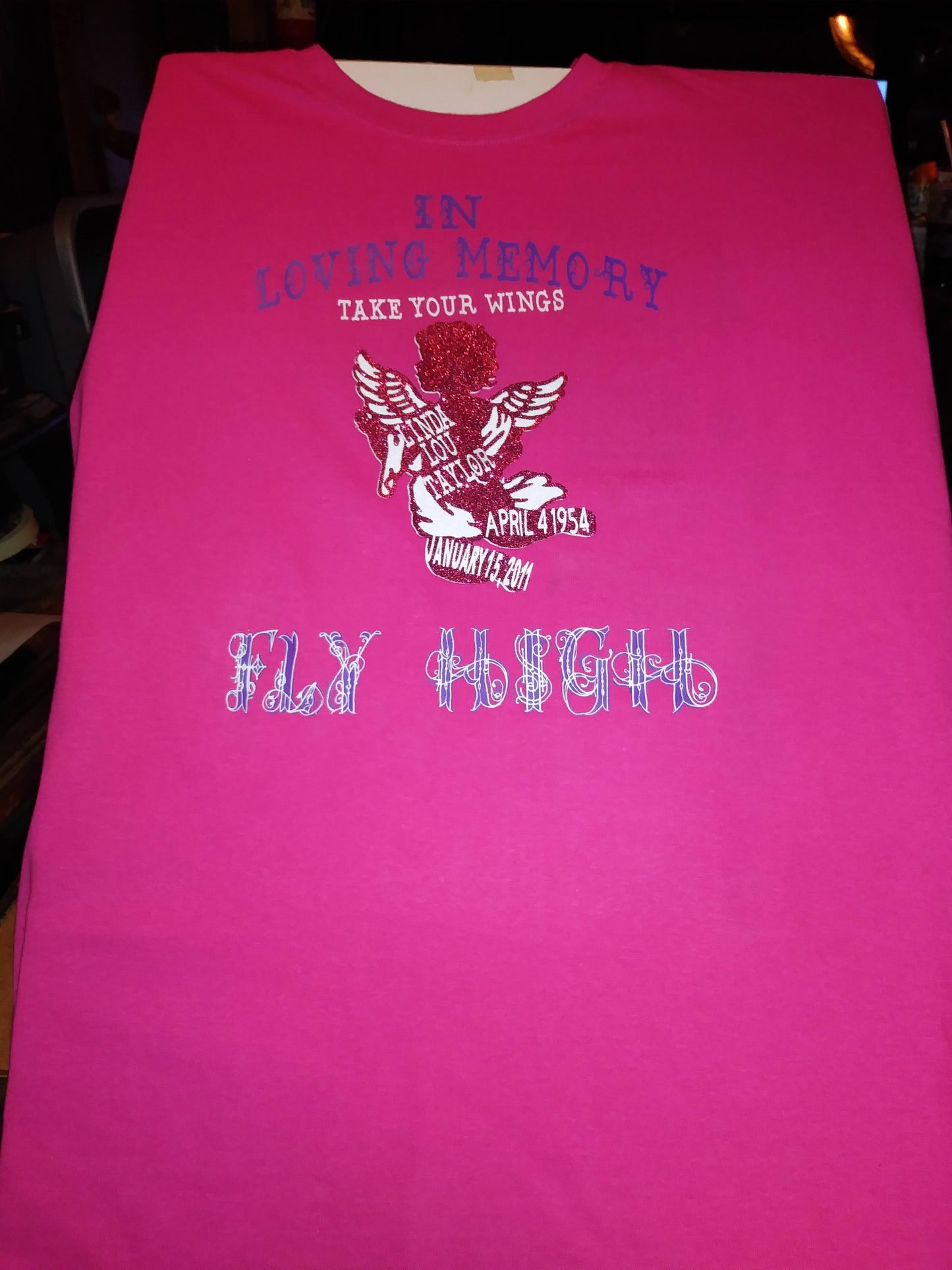 Size 2x 100% cotton In Loving Memory Fly High Shirt