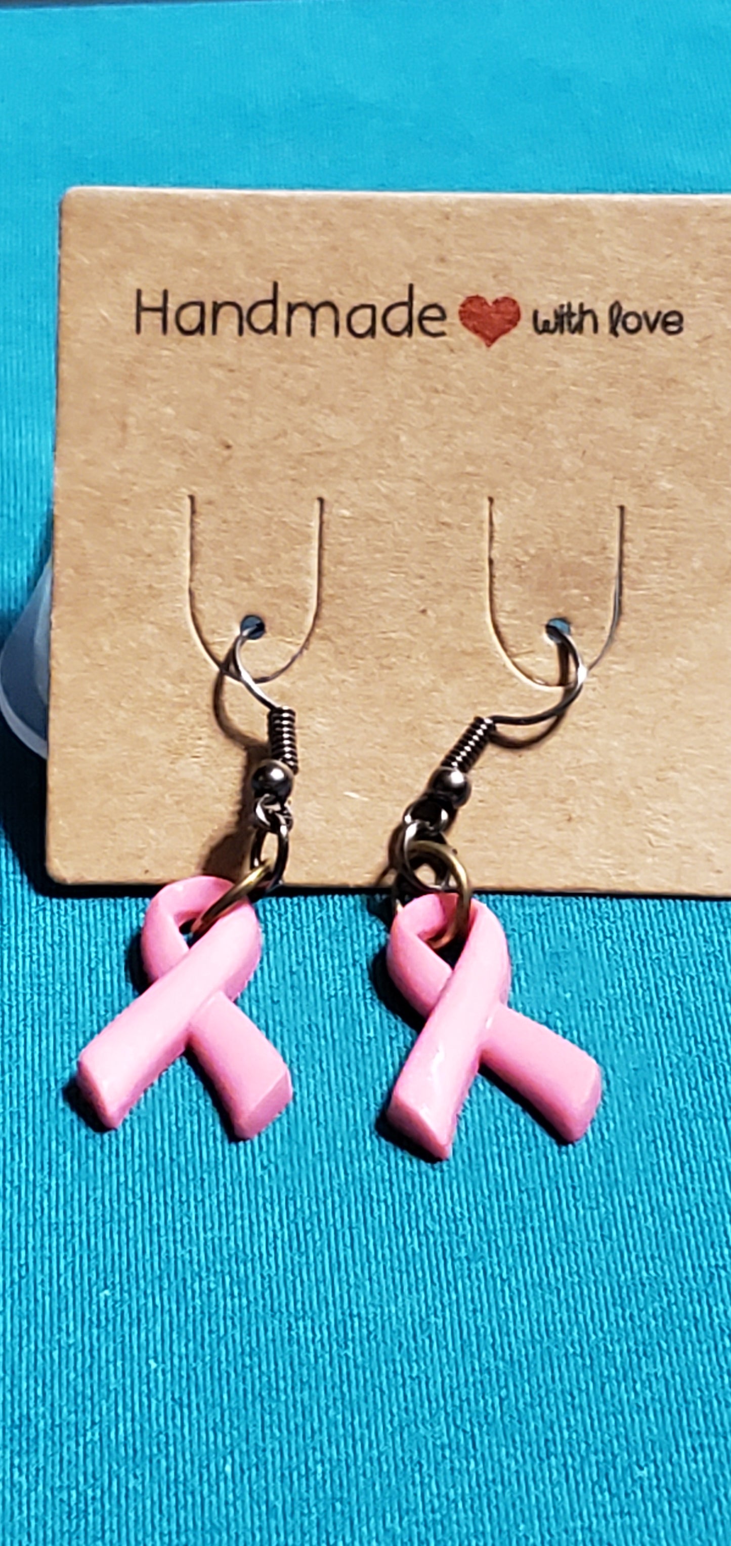 Bronze plated cancer free necklace and earrings