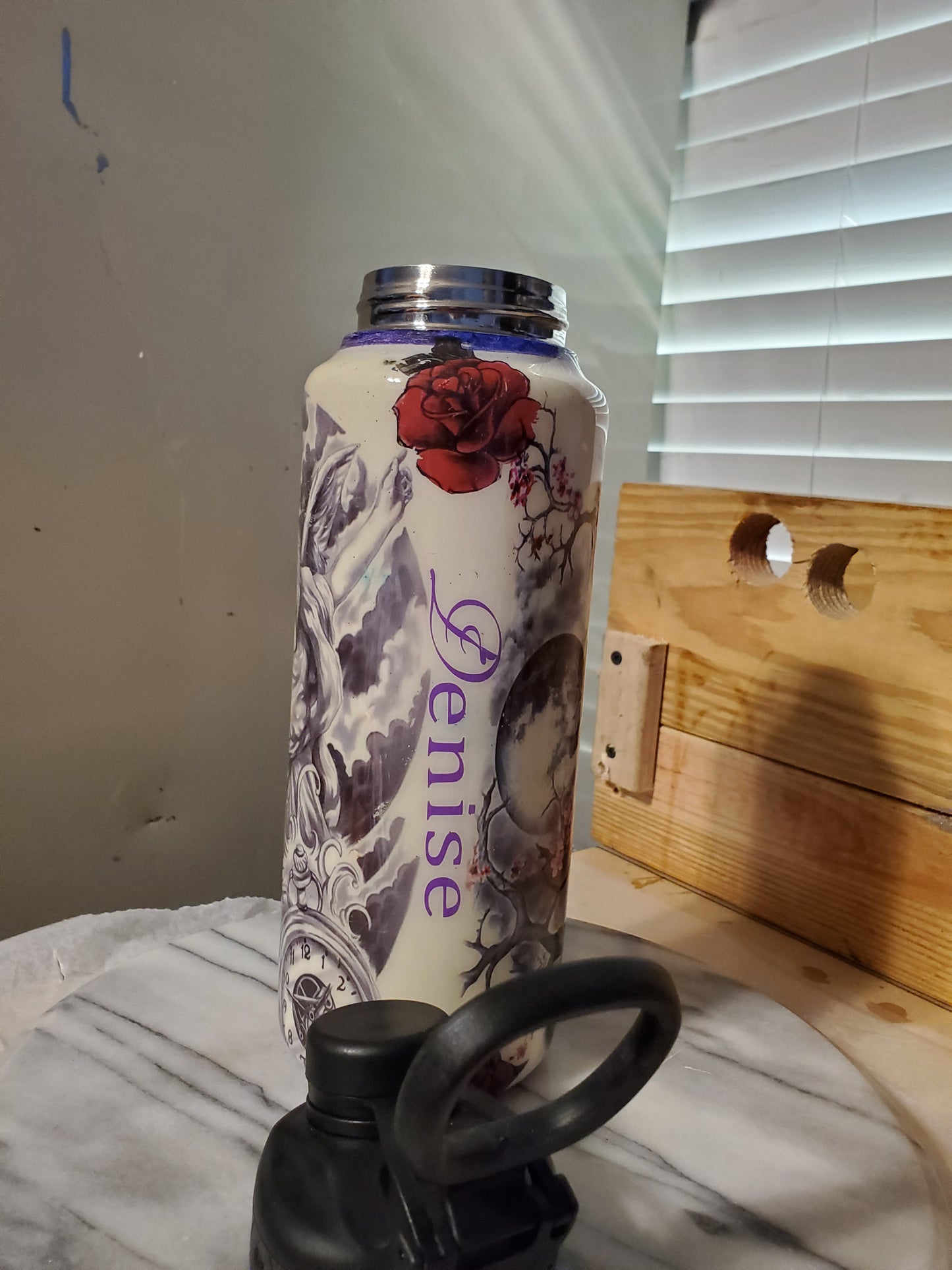 40 oz My Graudian Angel Double walled insulated Stainless steel tumbler cup( Ranger Pro )