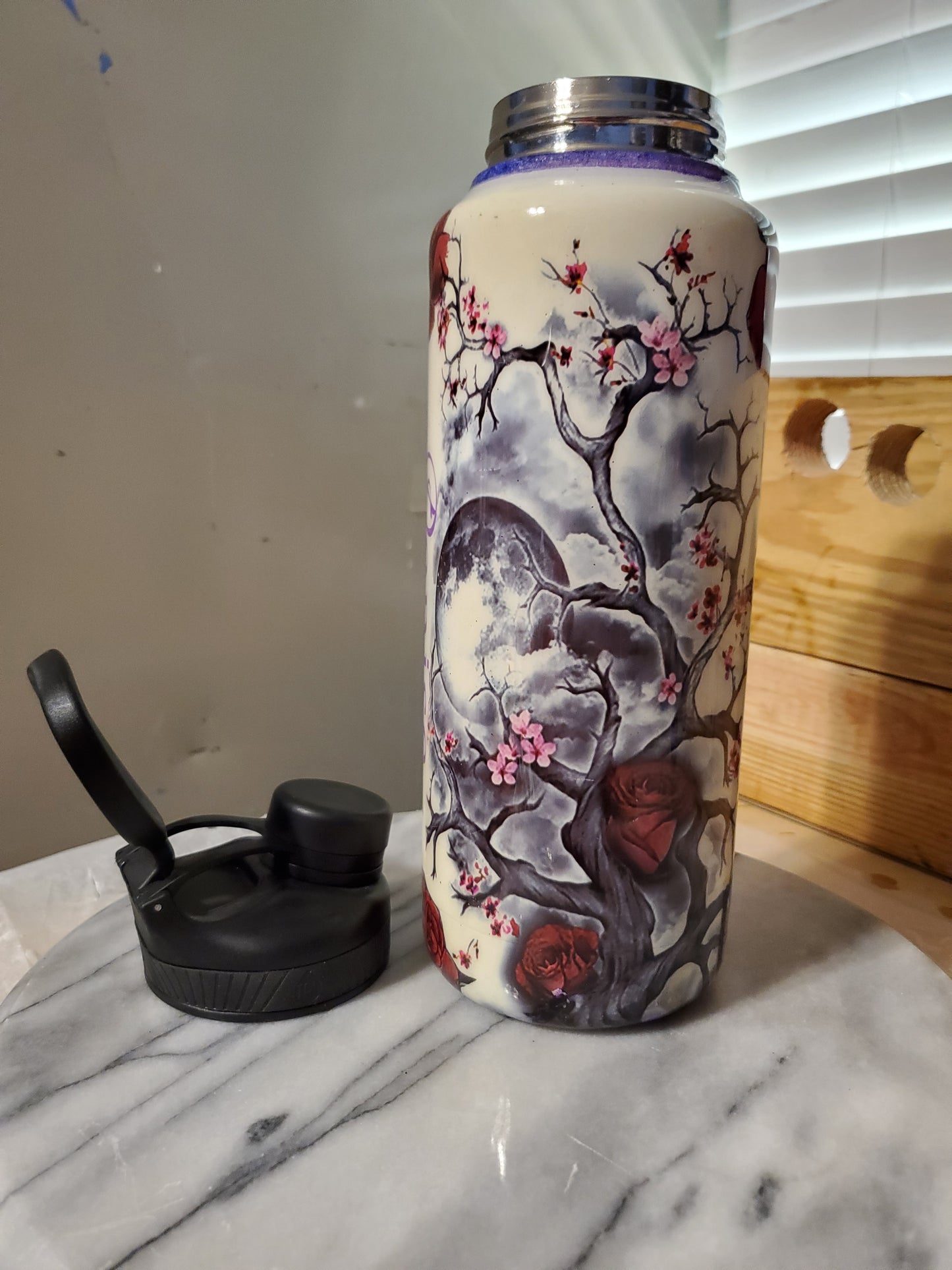 40 oz My Graudian Angel Double walled insulated Stainless steel tumbler cup( Ranger Pro )