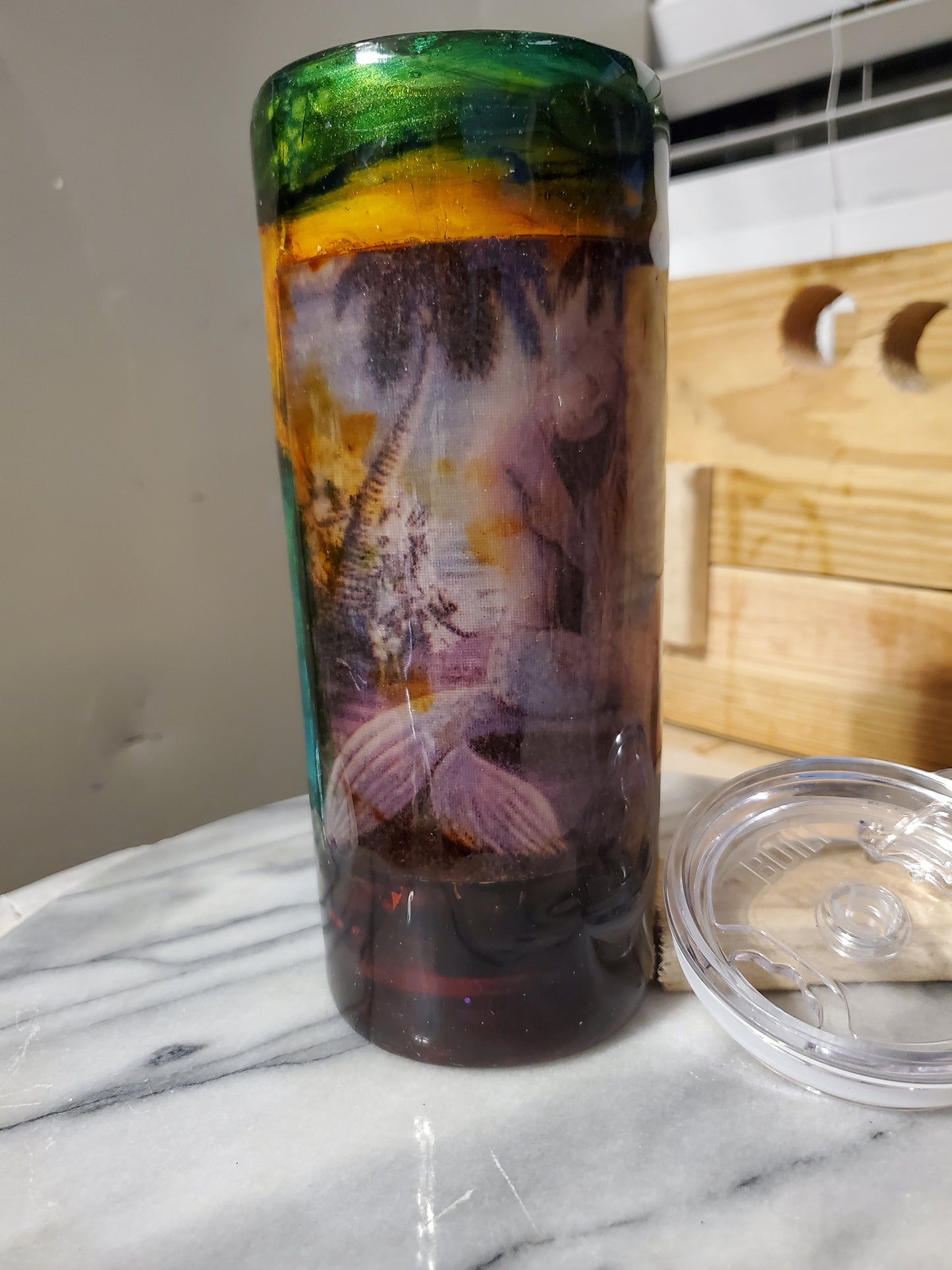 Copy of 20 oz It's a mermaid Double walled insulated Stainless steel tumbler cup