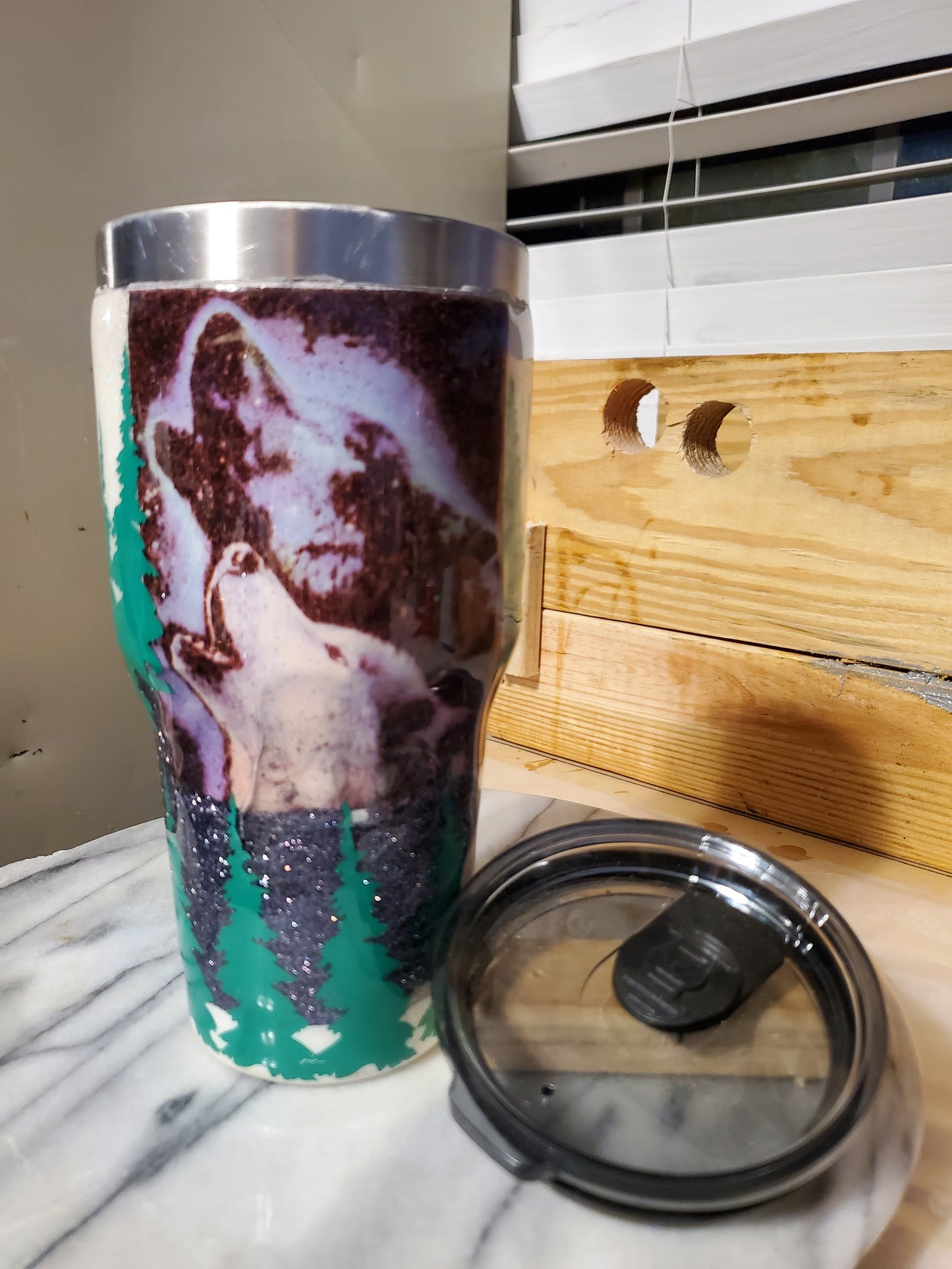 30 0z Call of the Wild Double walled insulated Stainless steel tumbler cup