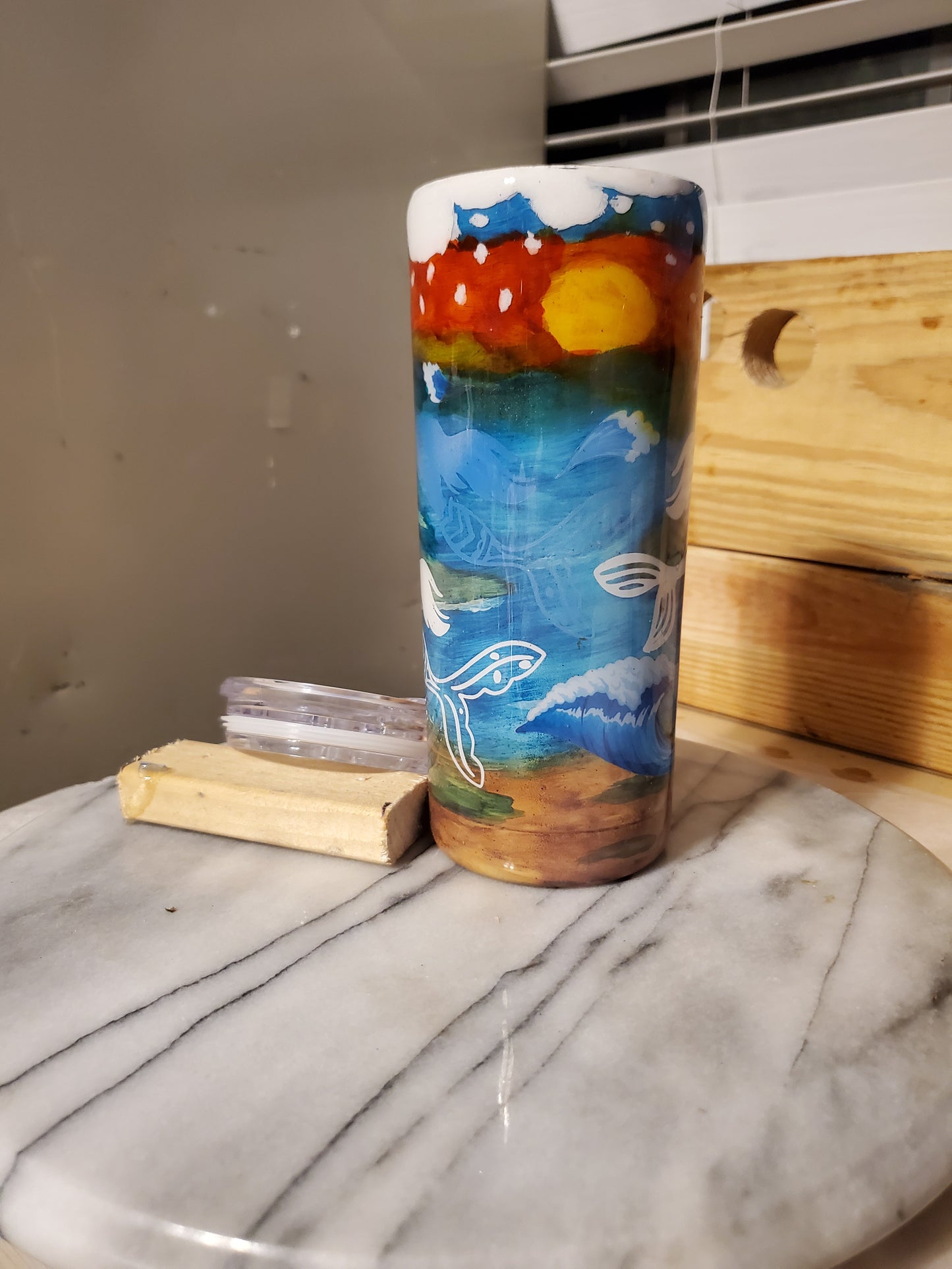 20 oz It's a mermaid thing Double walled insulated Stainless steel tumbler cup
