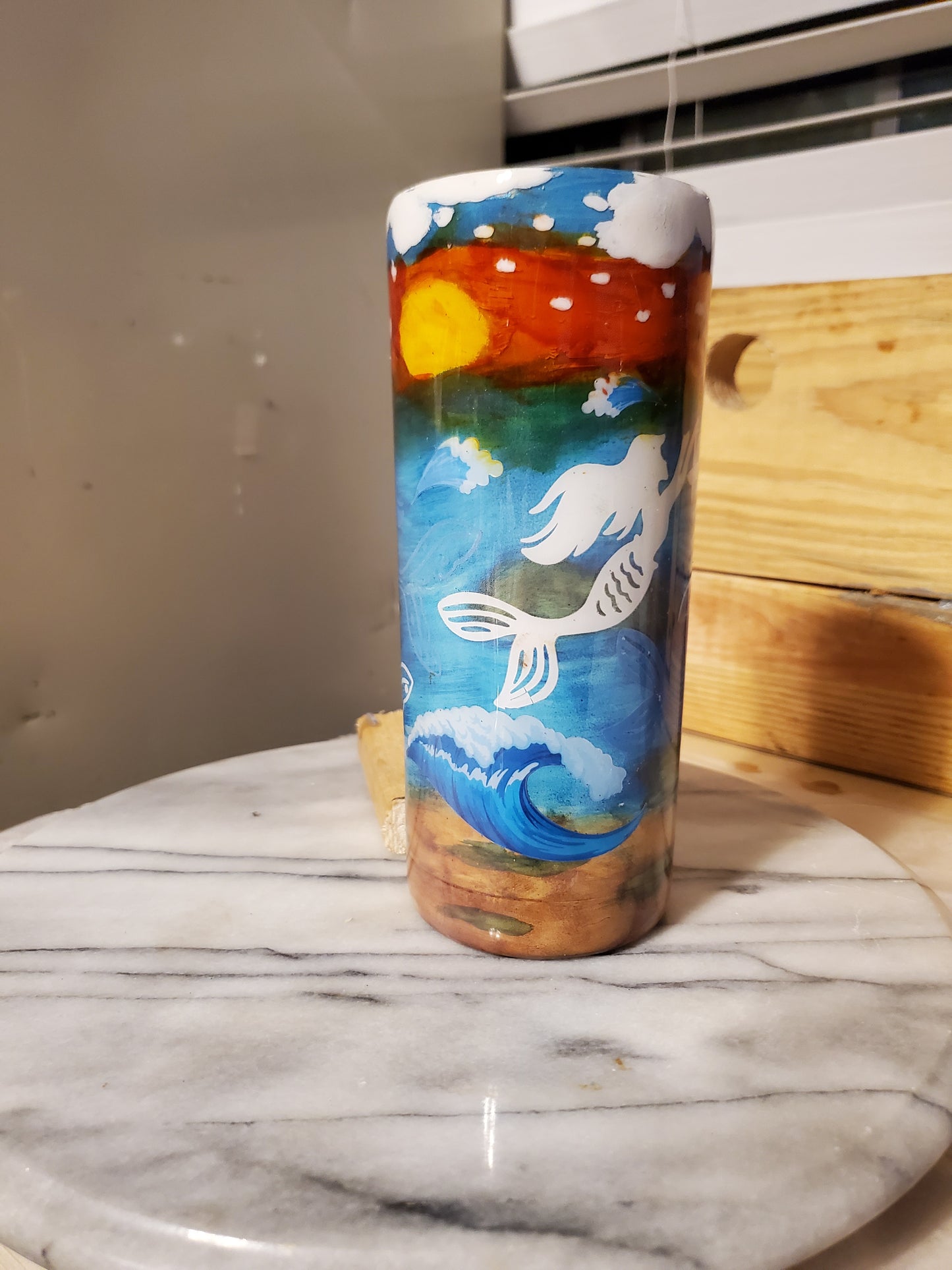 20 oz It's a mermaid thing Double walled insulated Stainless steel tumbler cup