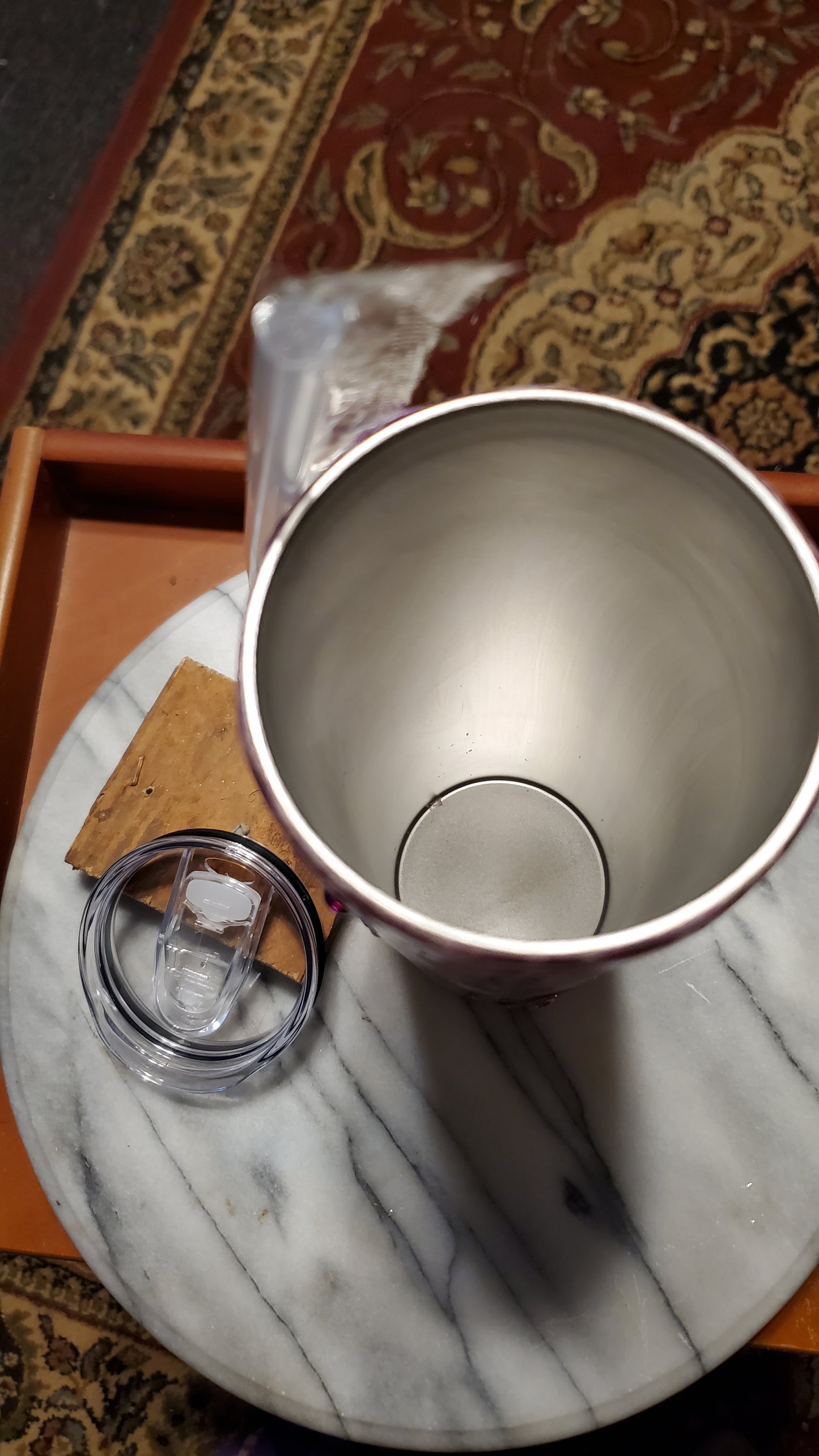 30 oz Not only angels wears wings stainless steel tumbler cup