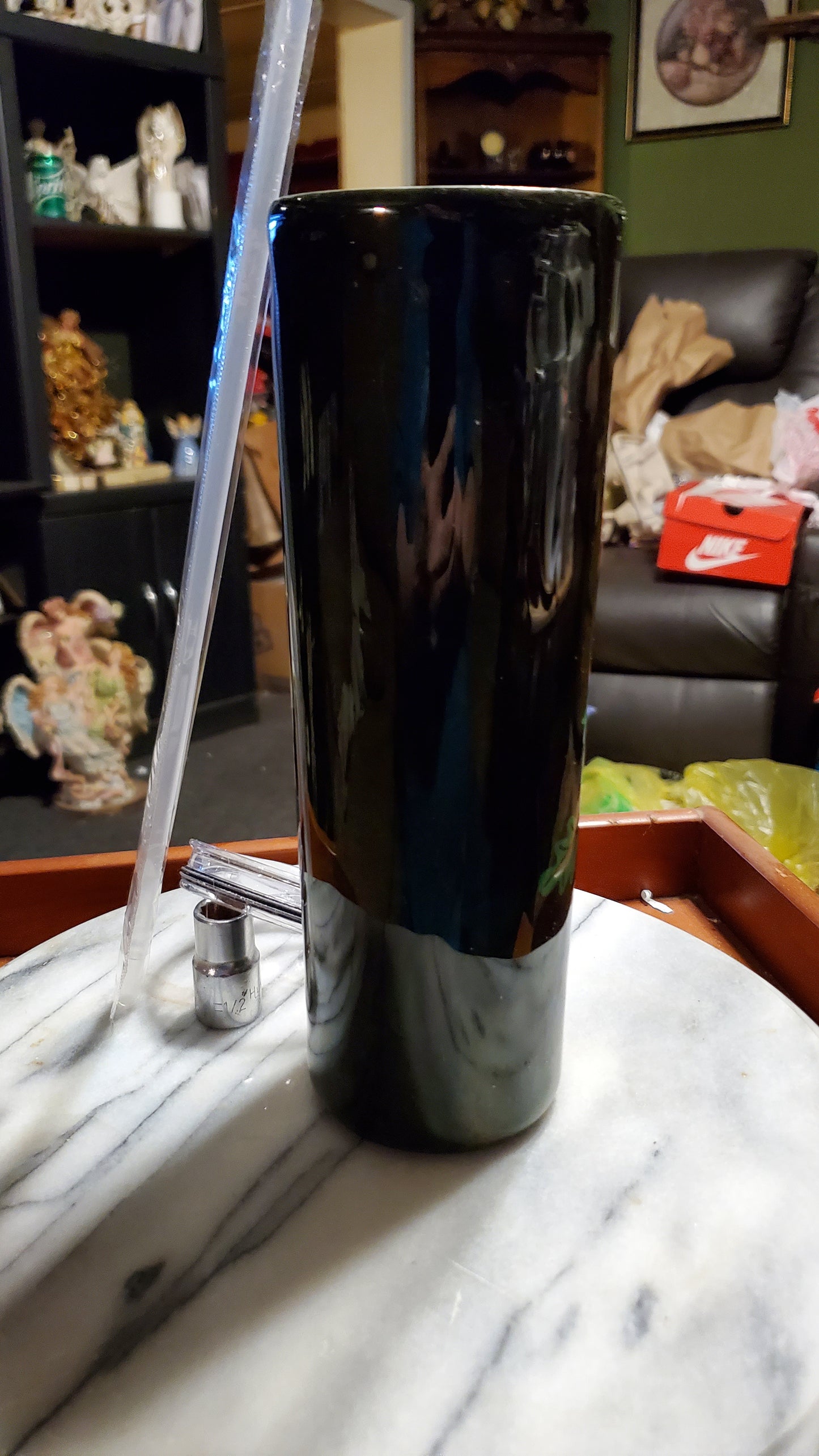30oz what you looking at stainless steel hogg tumbler cup