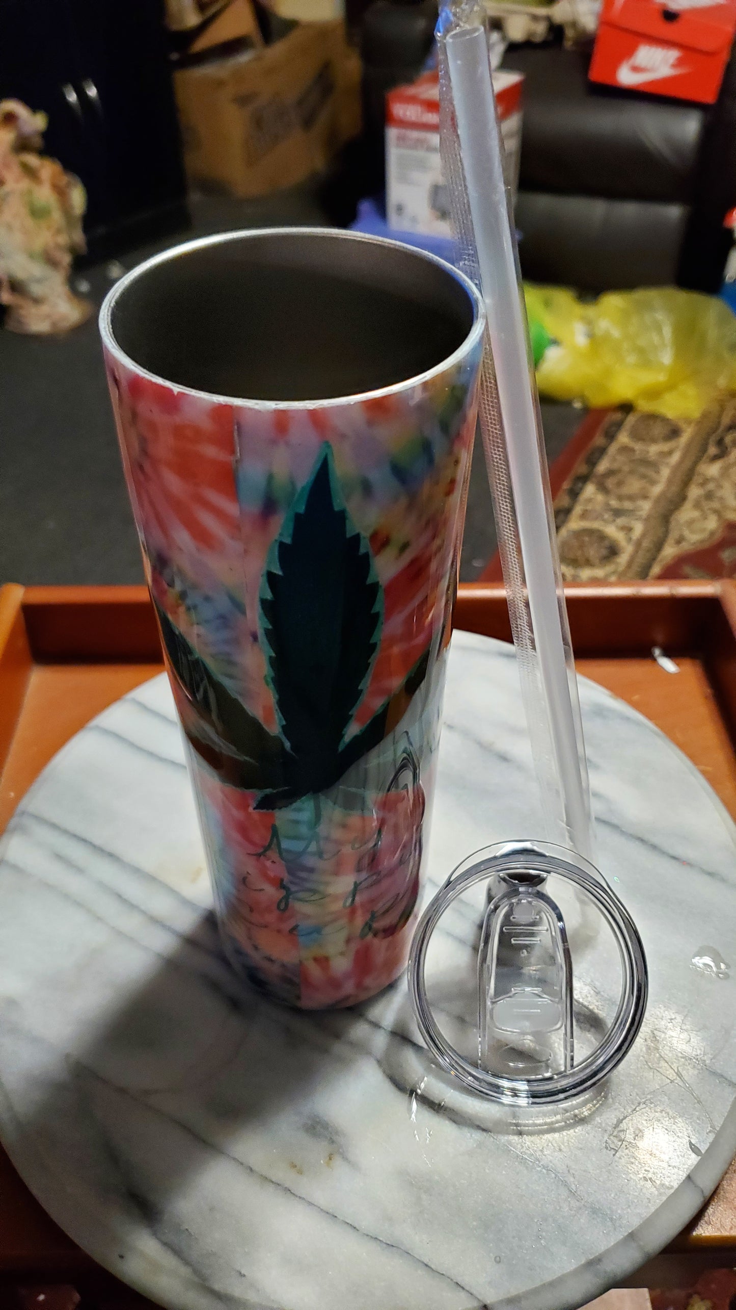 30 oz My hippie hogg tumbler cup.