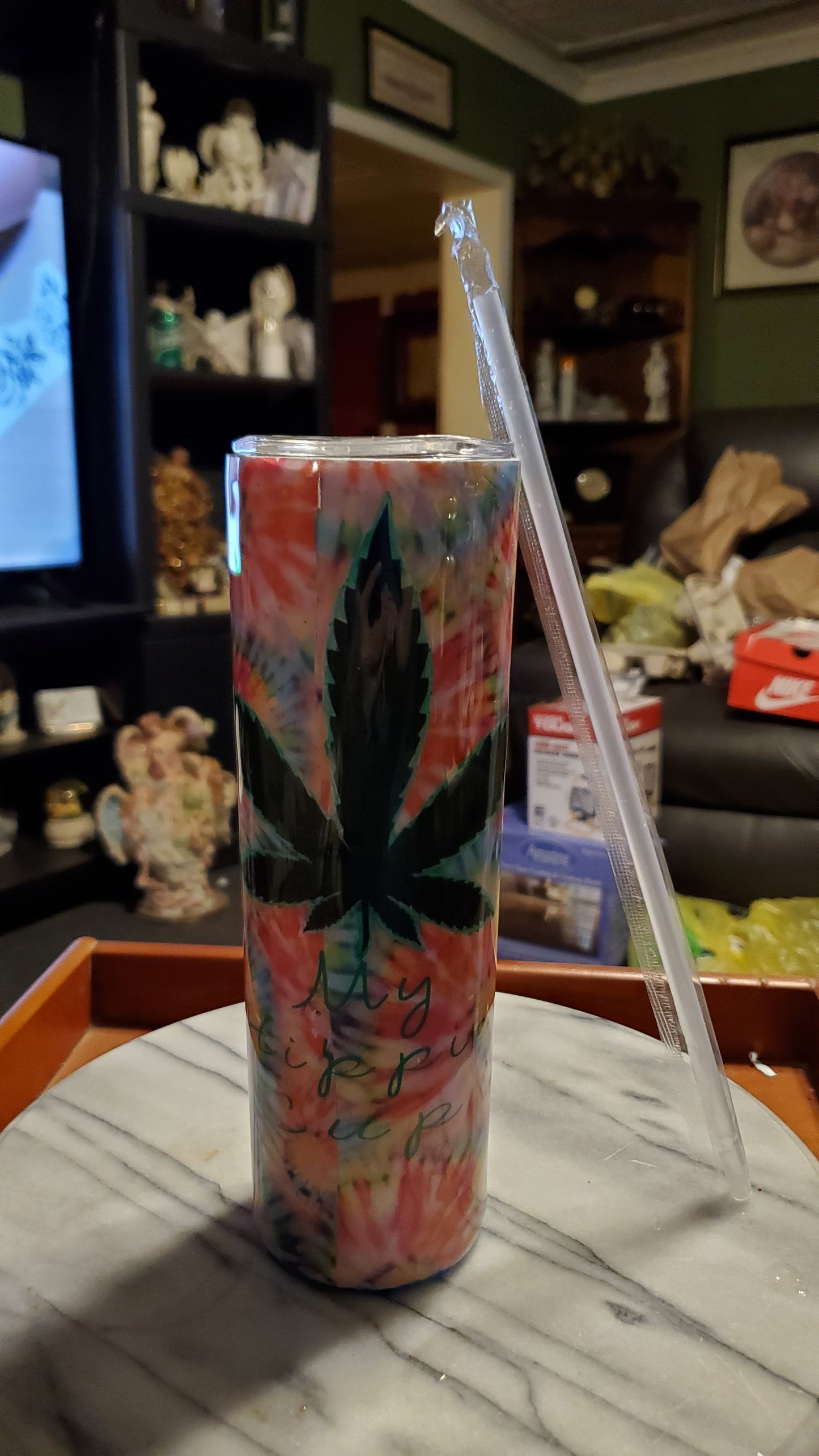 30 oz My hippie hogg tumbler cup.