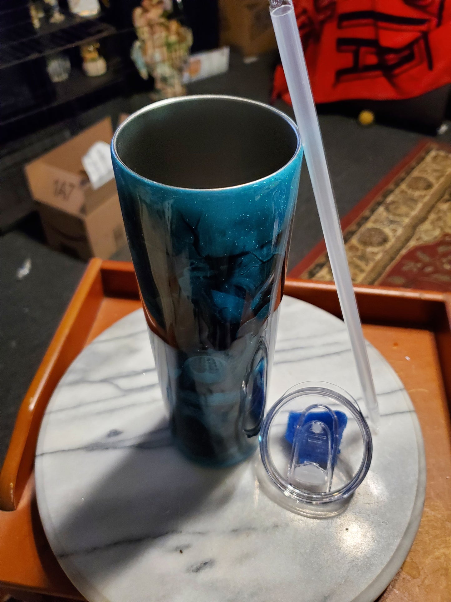 30 oz Man standing at the cross Stainless Steel hogg tumbler cup
