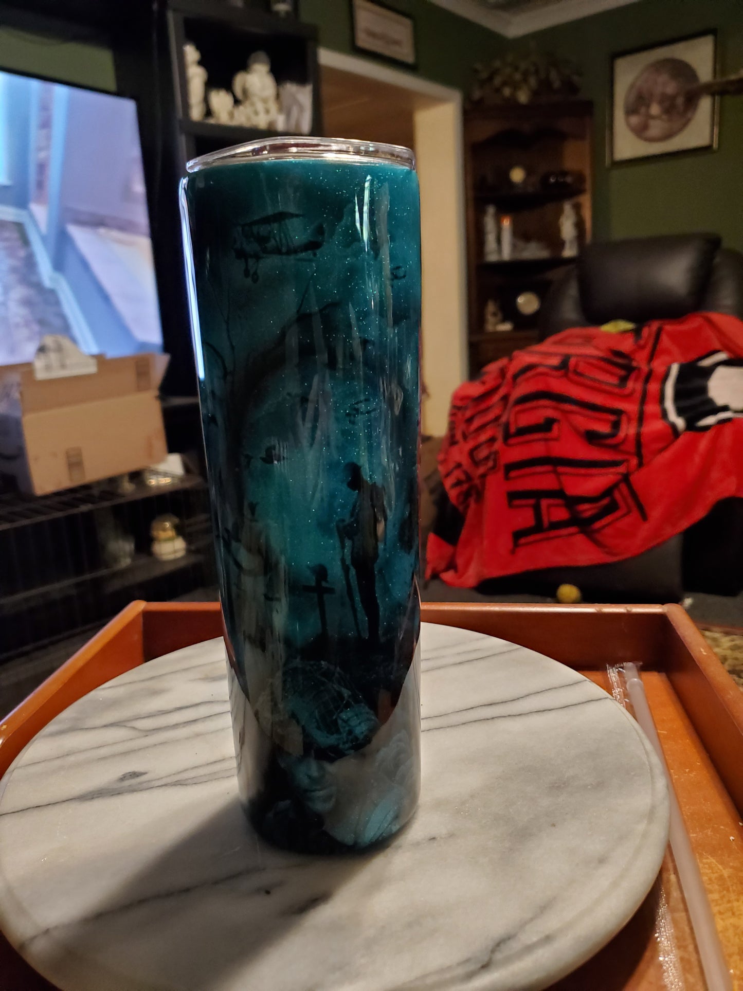 30 oz Man standing at the cross Stainless Steel hogg tumbler cup