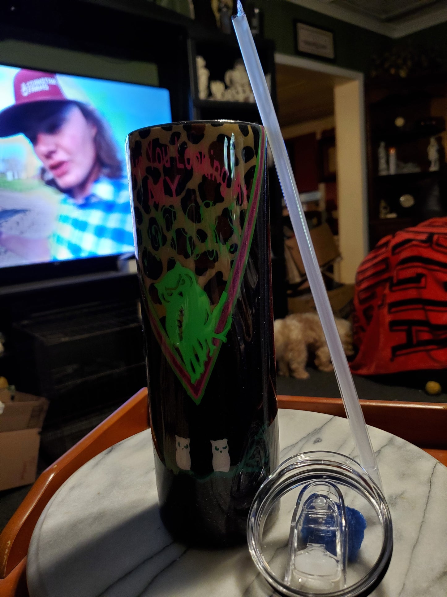 30 oz What are you looking at my hooters stainless steel hogg tumbler cup
