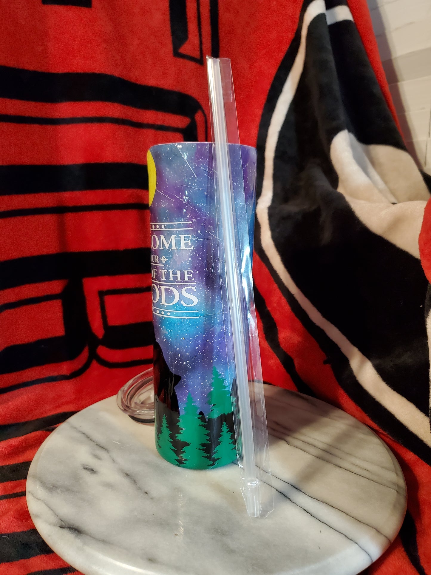 30 oz Welcome to our neck of the woods stainless steel hogg tumbler cup