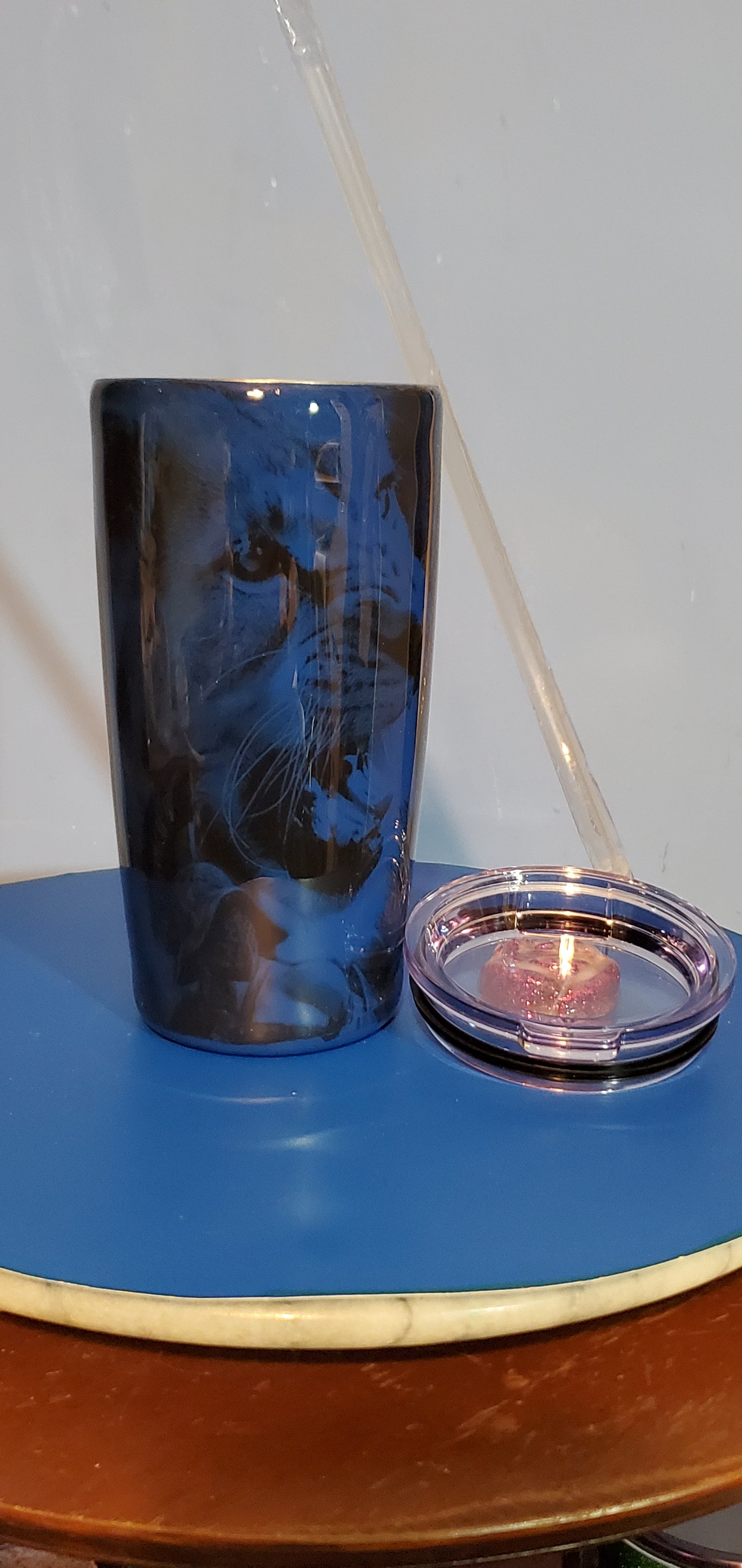 Protected lion hogg tumbler cup