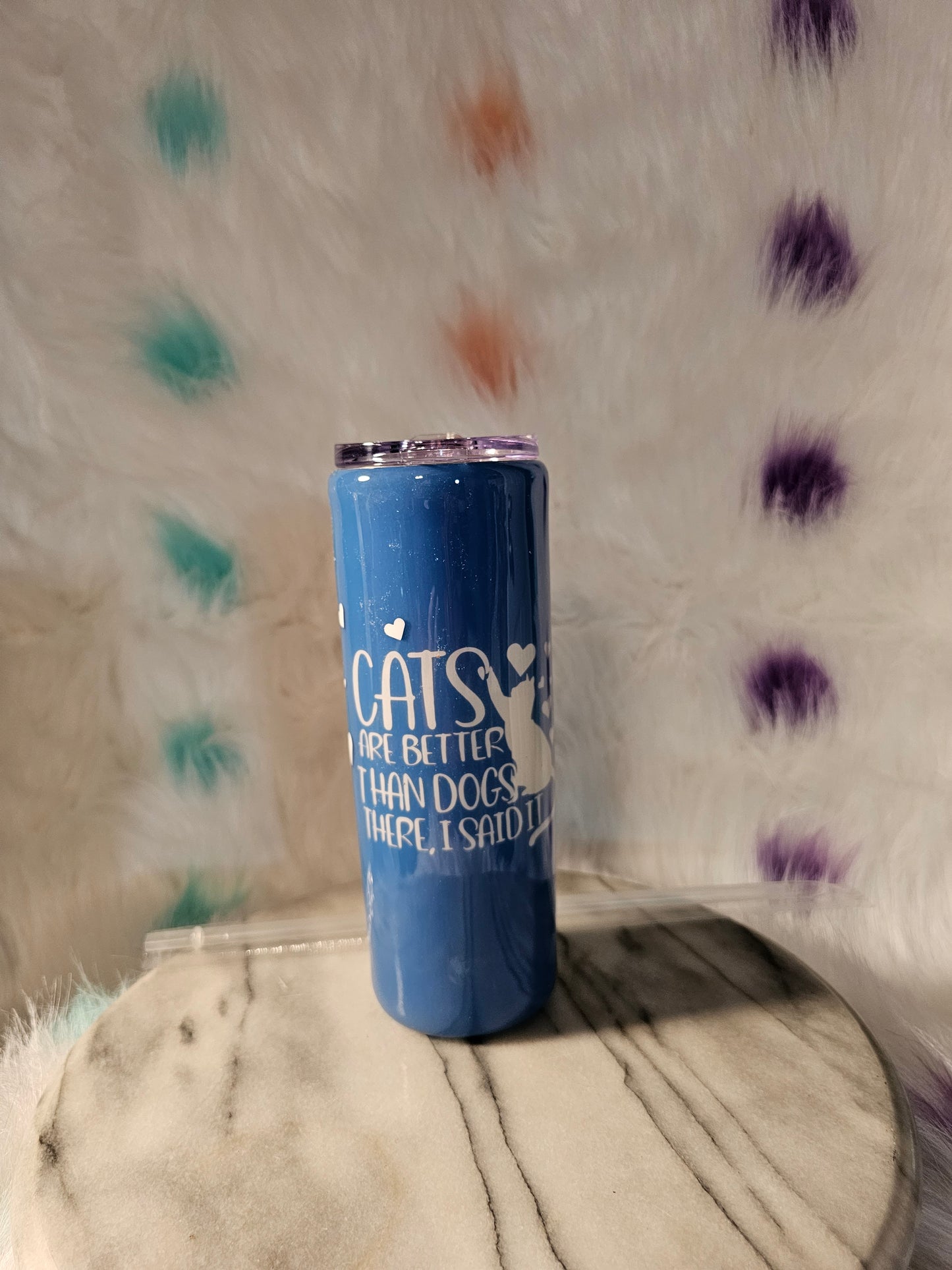 20 oz Cat double wall stainless steel tumbler cup
