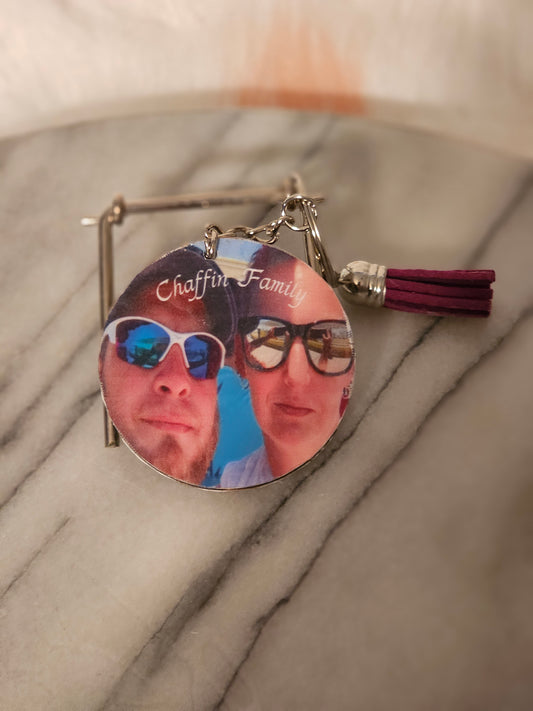 Personal sublimation family keychain