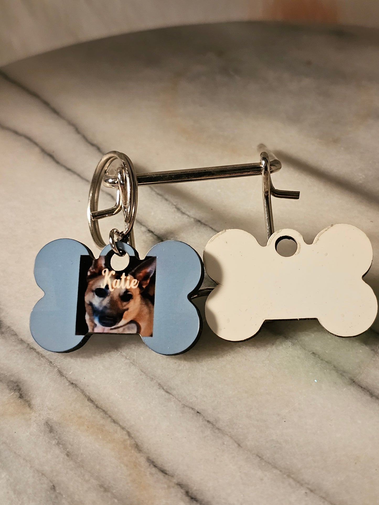 Small Dog tag with owners and pet's information