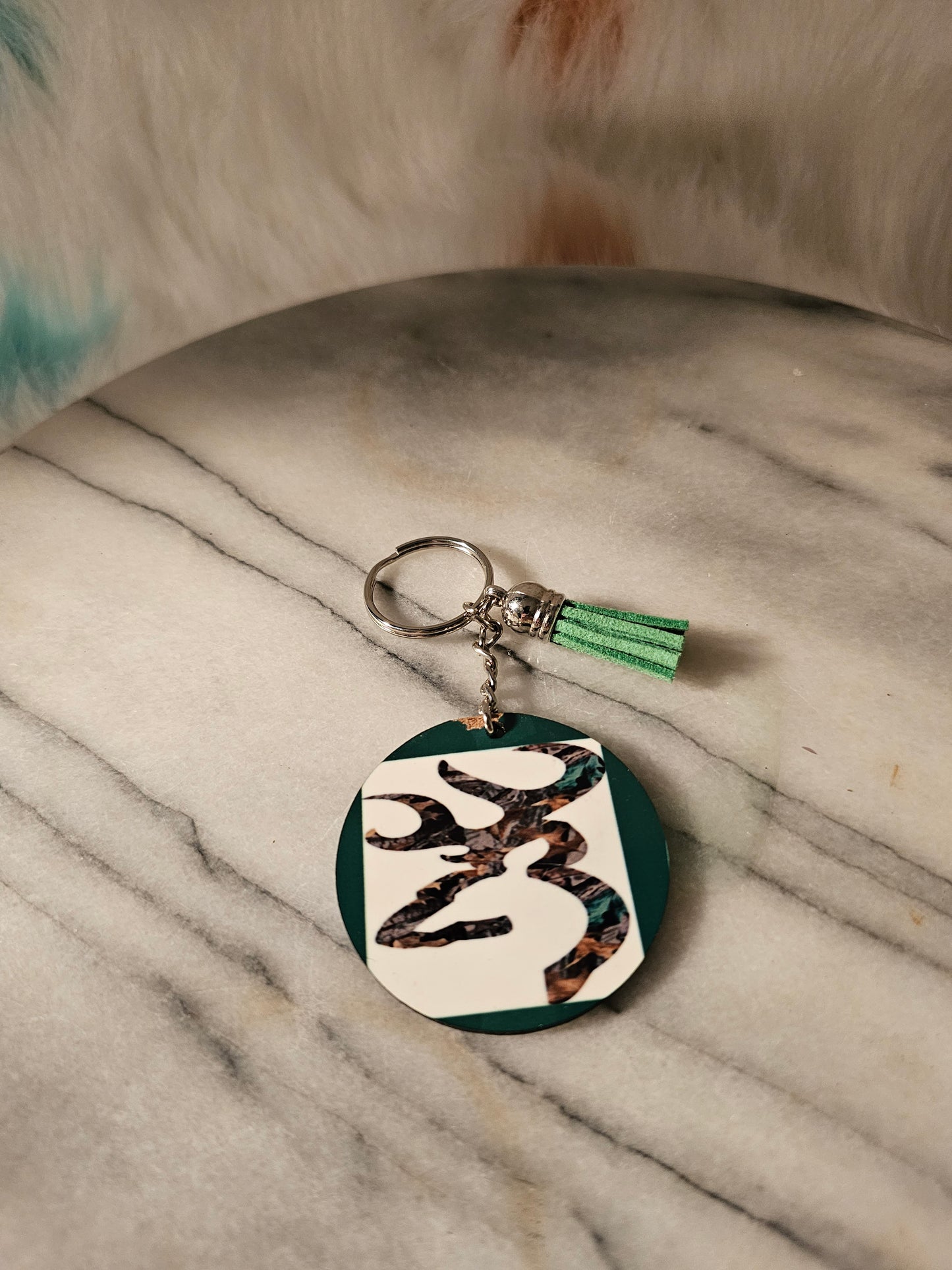 Sublimation Deer head Keychain